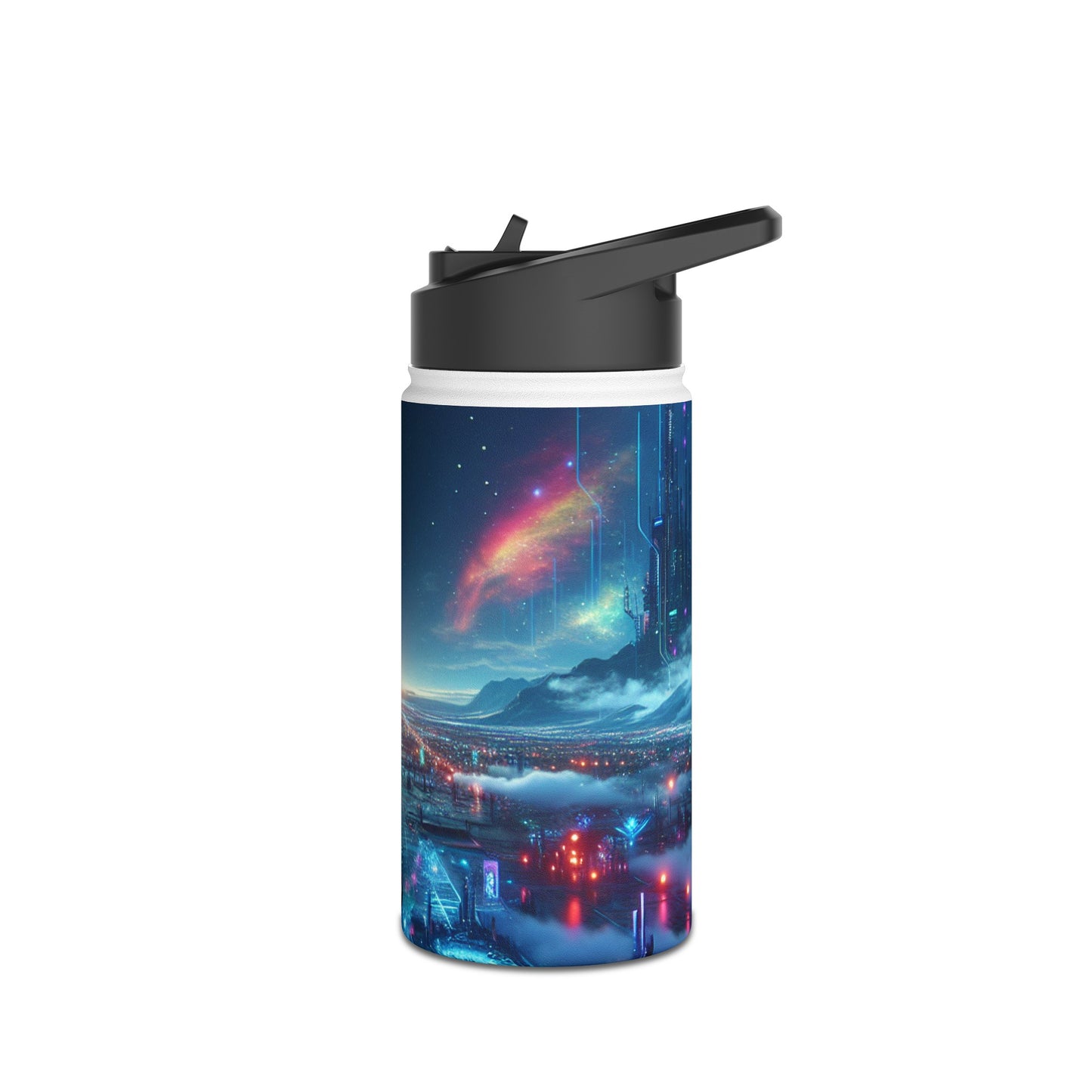 Futuristic Cityscape Bottle