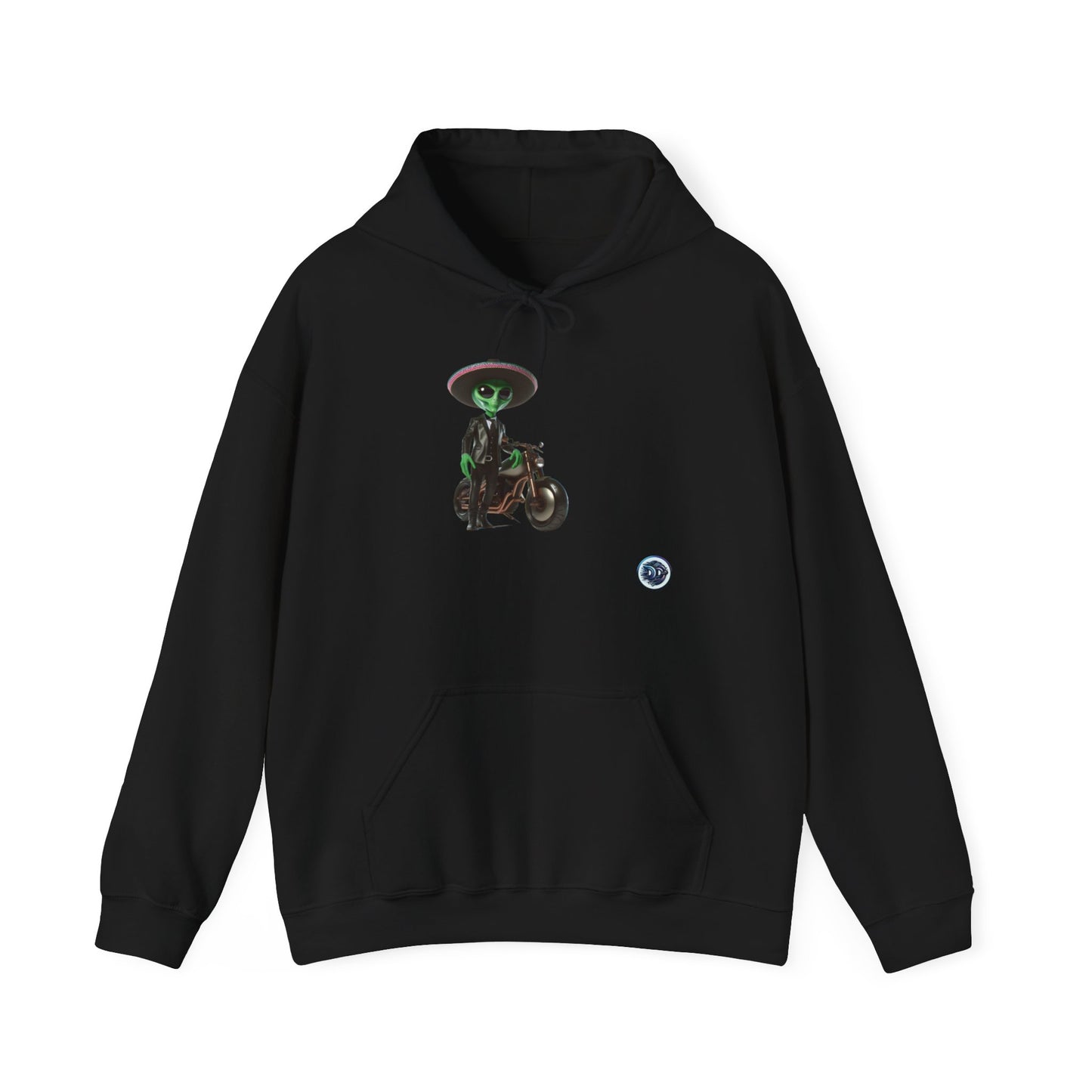 Alien Biker Sombrero Hoodie