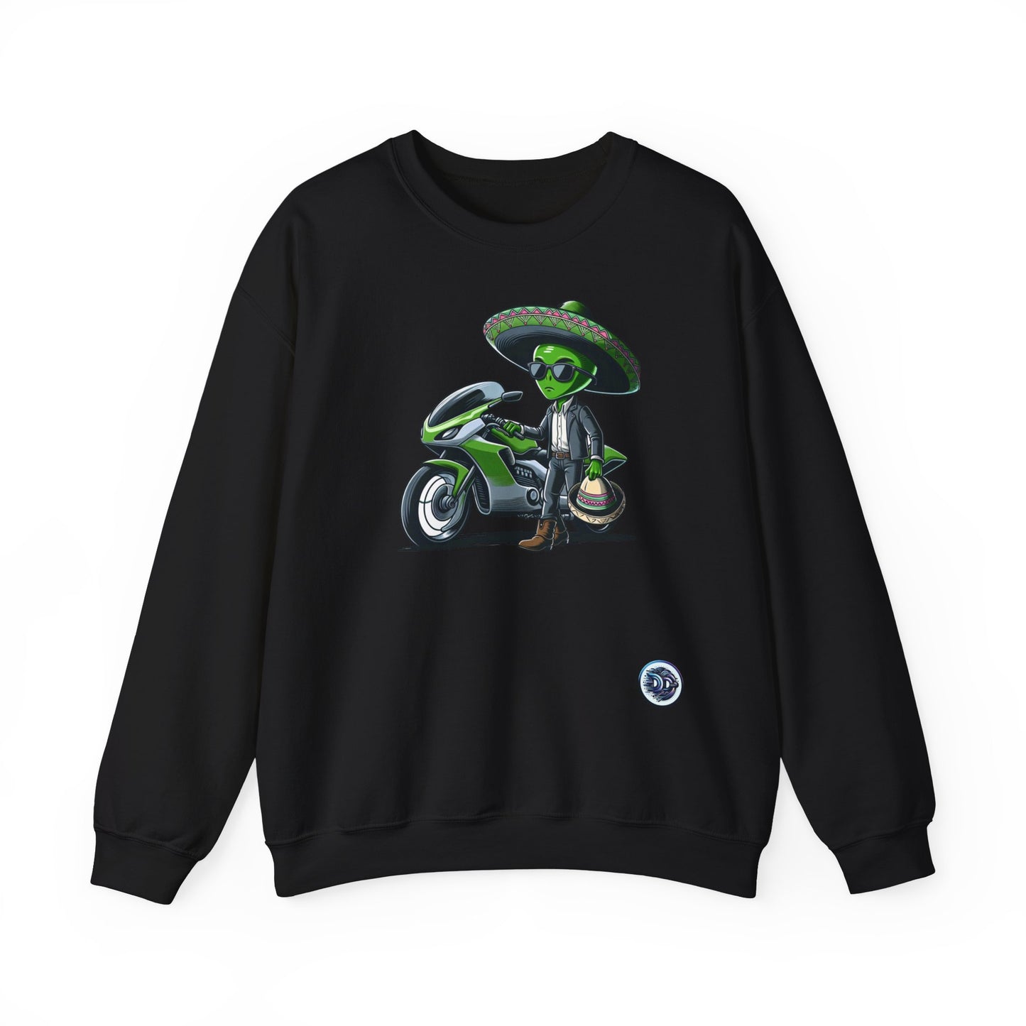 Alien Biker Sombrero Crewneck