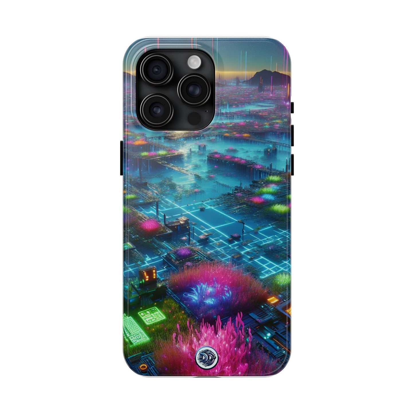Cyberpunk Cityscape Phone Case