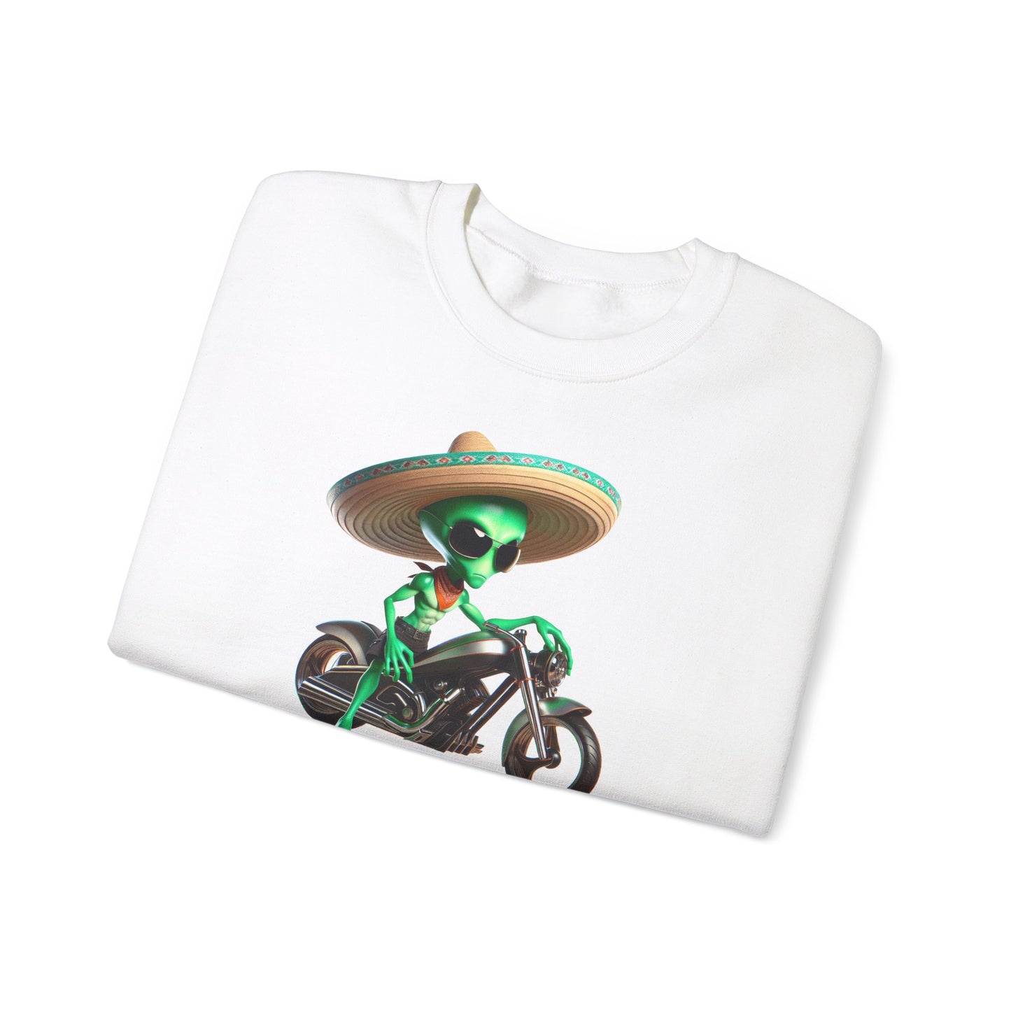 Alien Biker Sombrero Crewneck