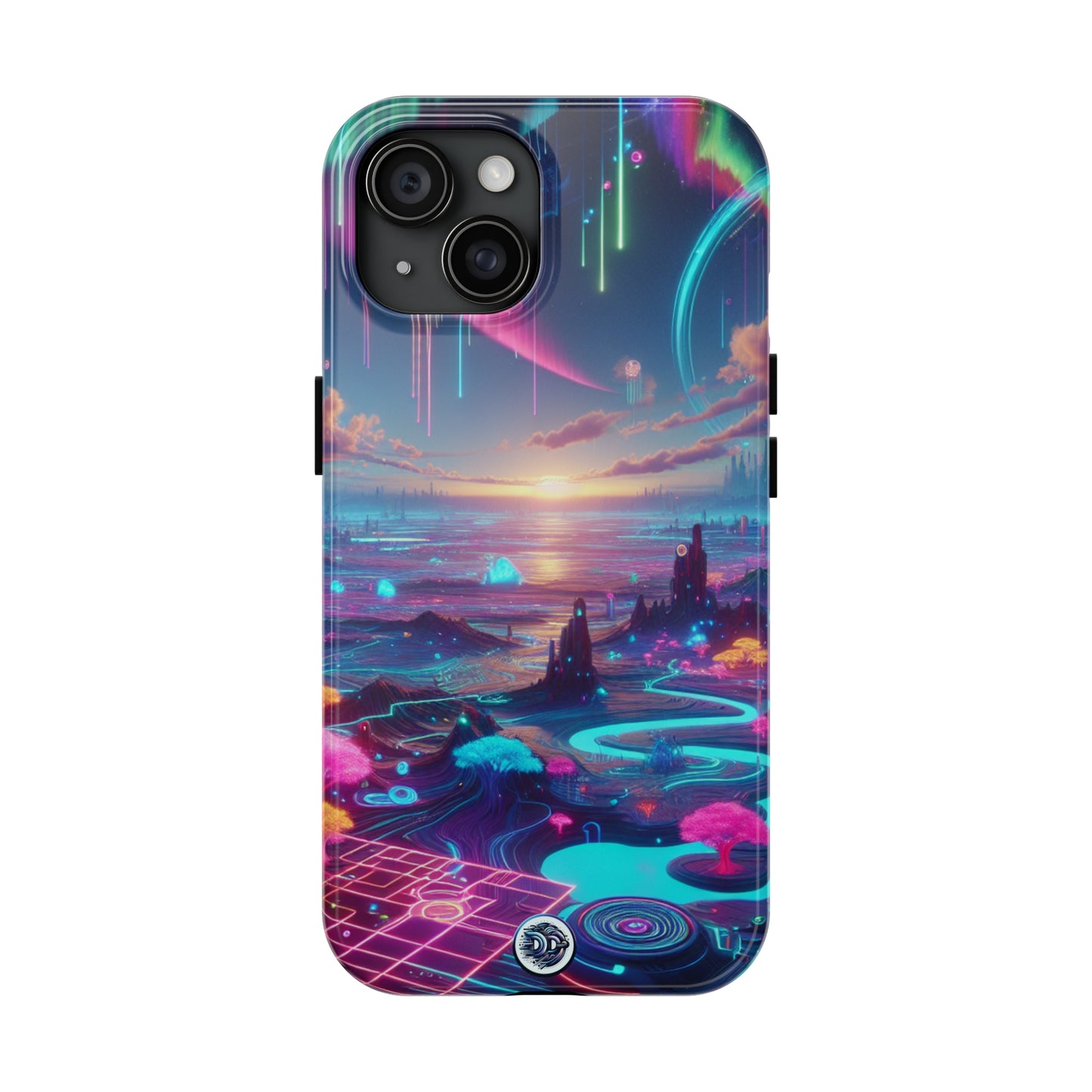 Neon Dreamscape Protective Phone Case