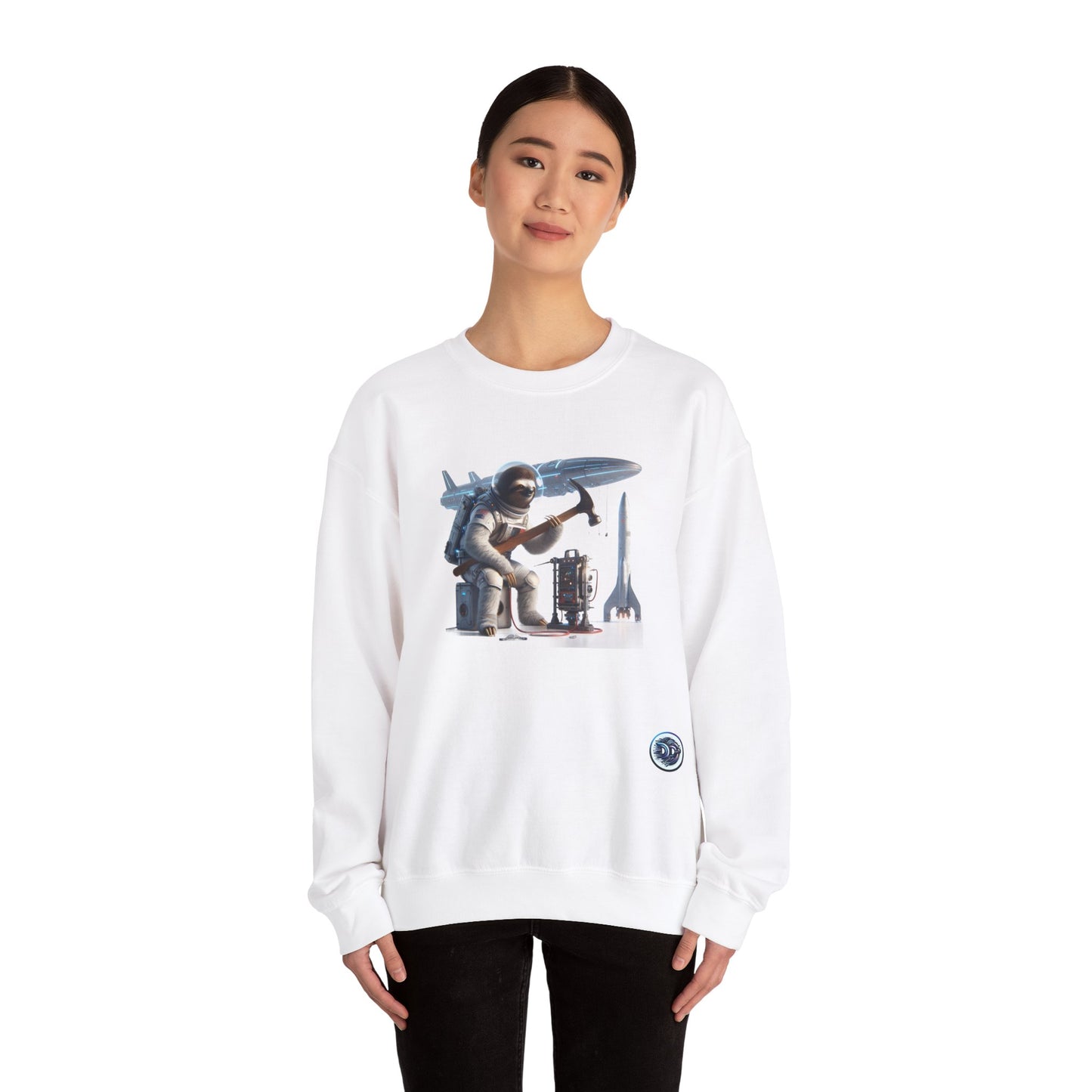 Sloth Astronaut Repair Crewneck