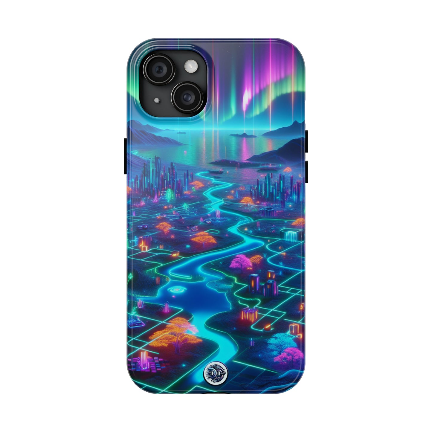 Aurora Neon Cityscape Phone Case