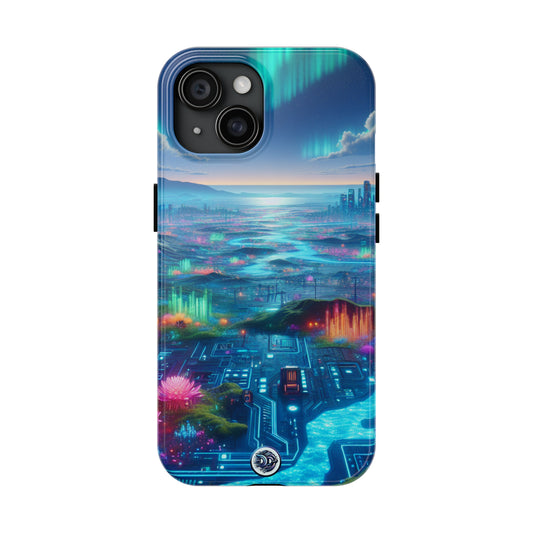 Aurora Cityscape Glow Phone Case