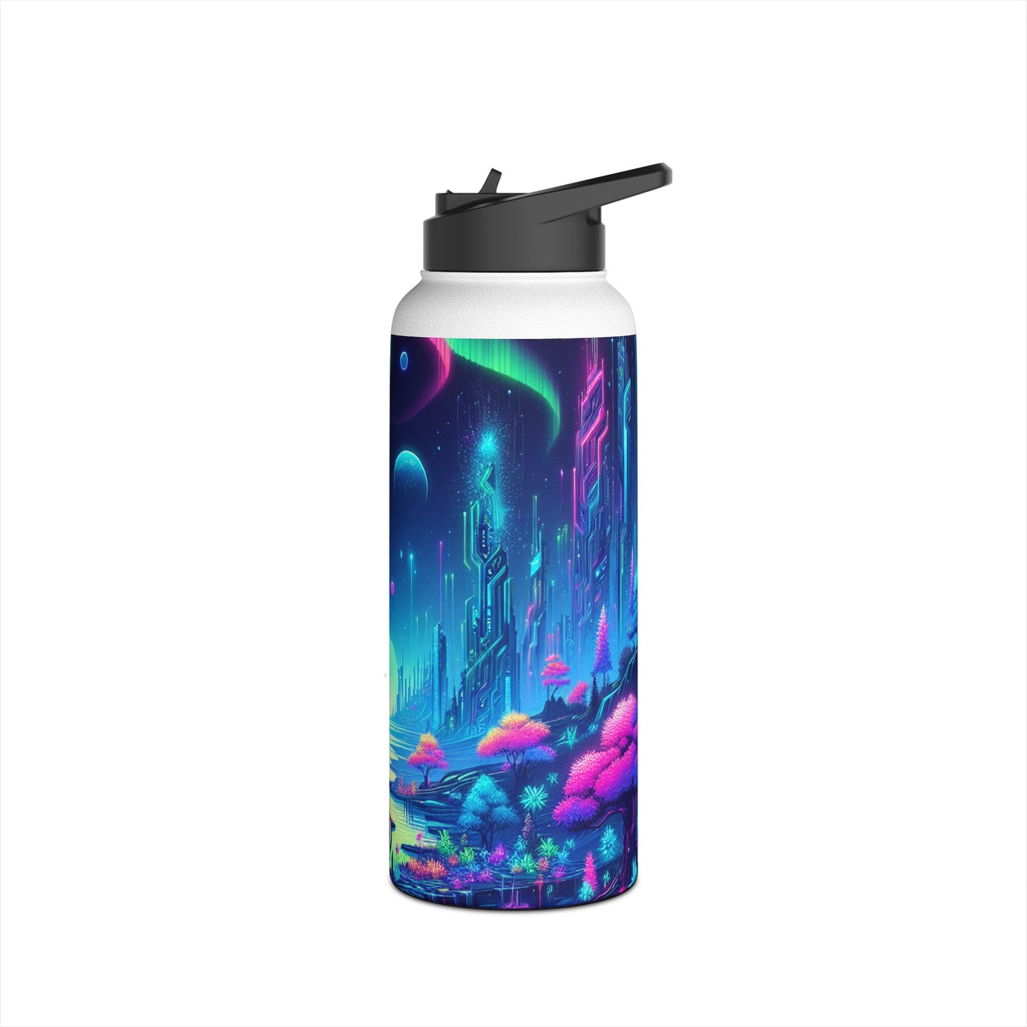 Futuristic Neon Bottle