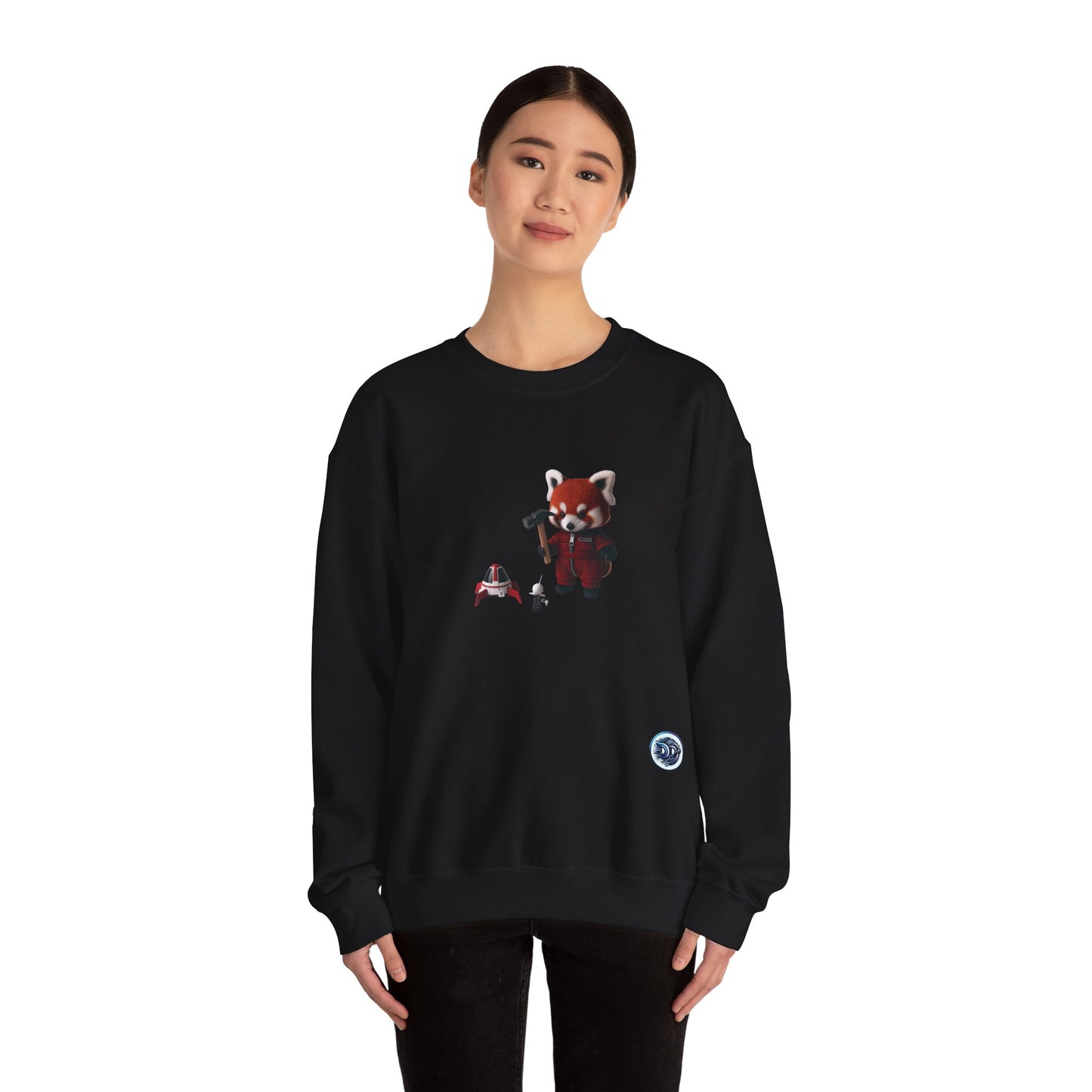 Red Panda Astronaut Crewneck