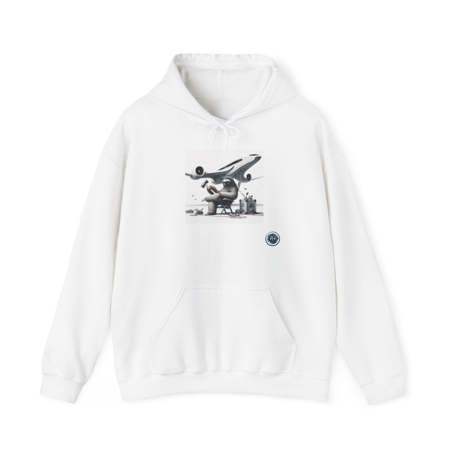 Sloth Mechanic Spaceship Hoodie