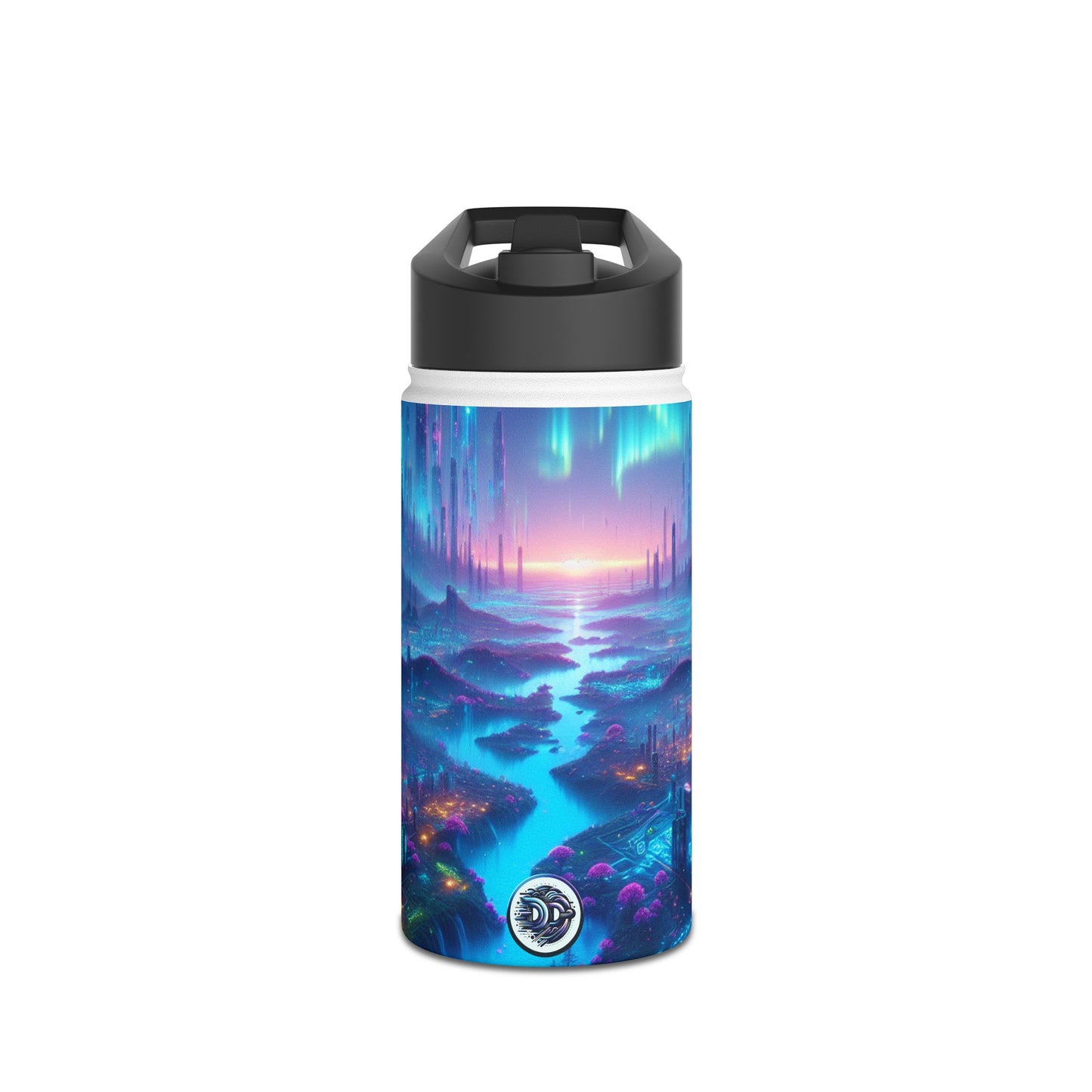 Futuristic Cityscape Bottle