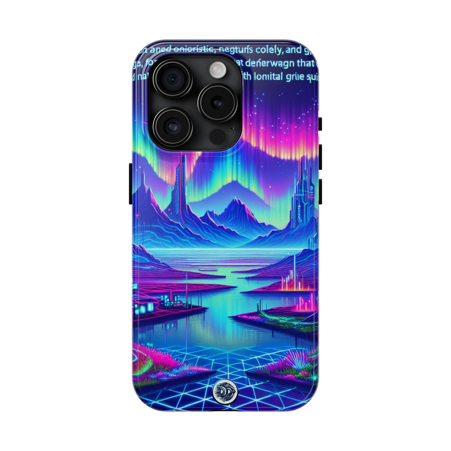 Neon Cybercity Landscape Phone Case