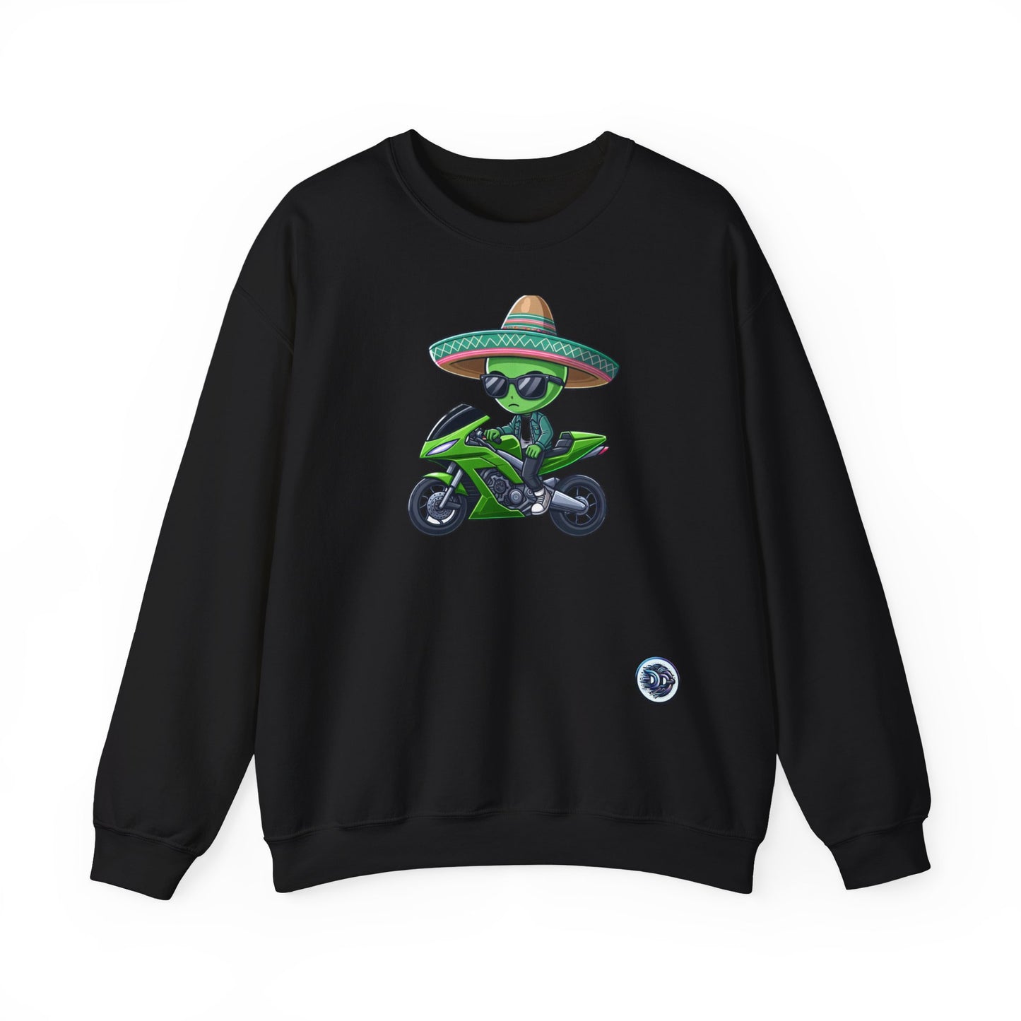 Cool Alien Rider Crewneck