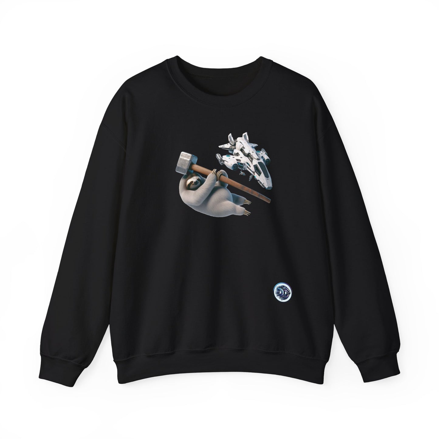 Sloth Space Hammer Crewneck