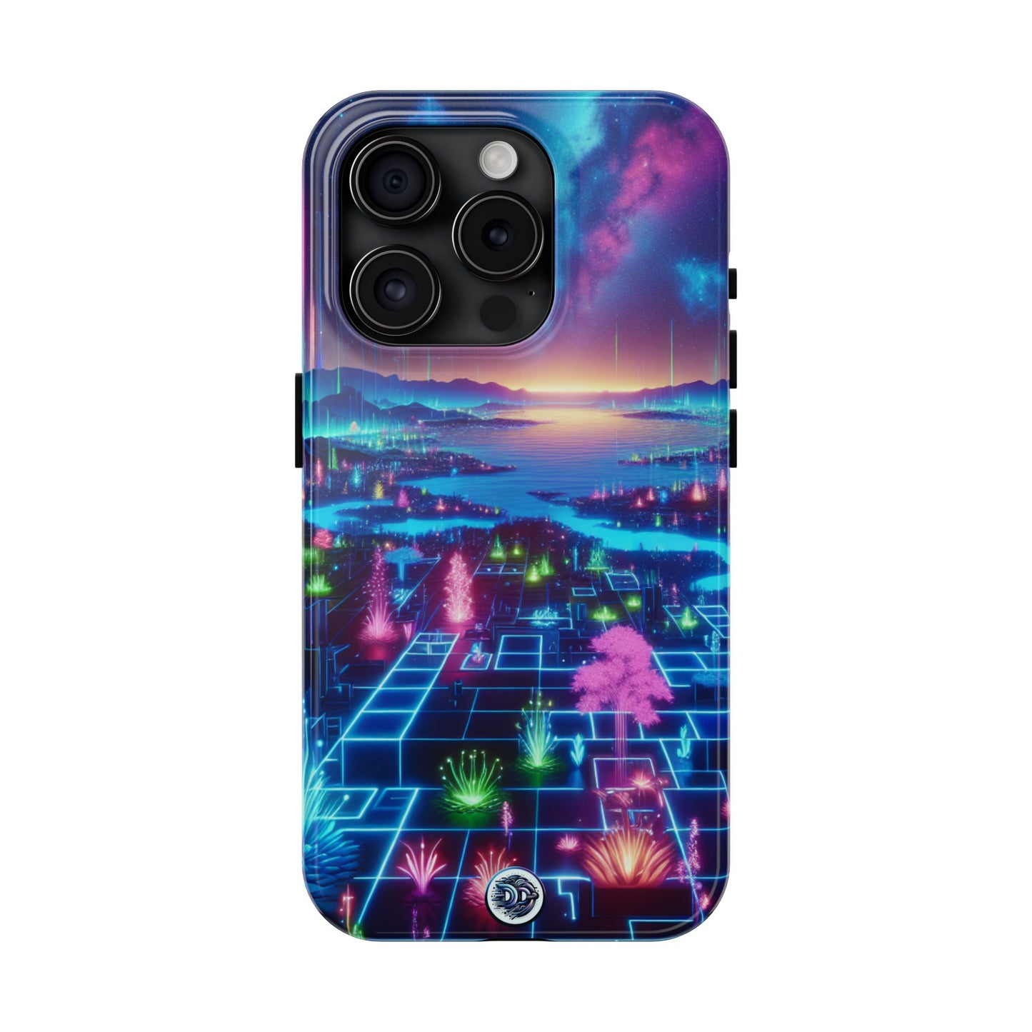 Neon Landscape Sunset Phone Case