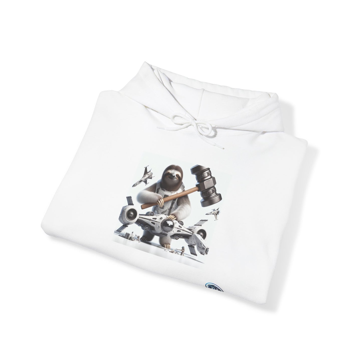 Sloth Astronaut Mechanic Hoodie