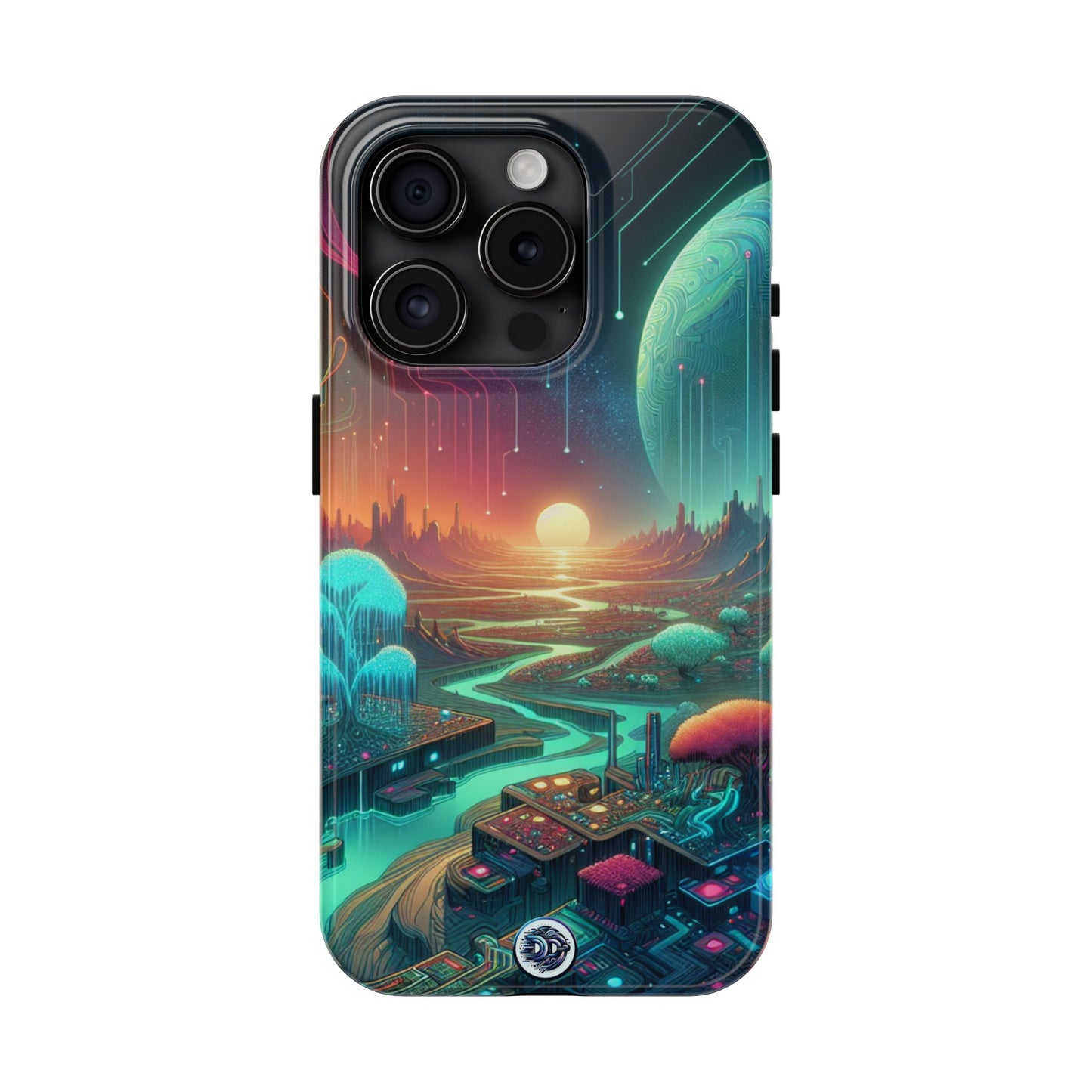 Cyberpunk Sunrise Scenic Phone Case