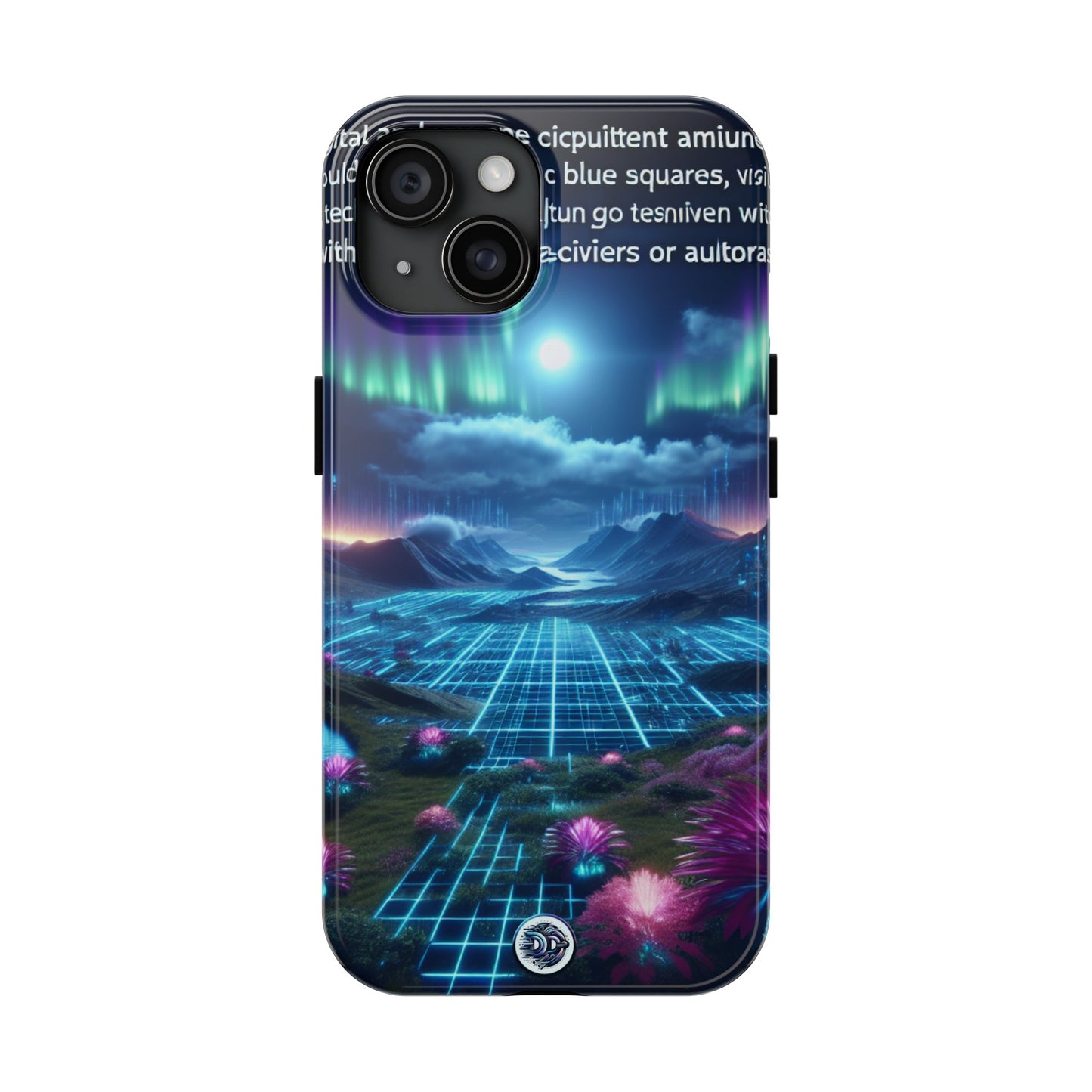 Futuristic Cityscape Aurora Phone Case
