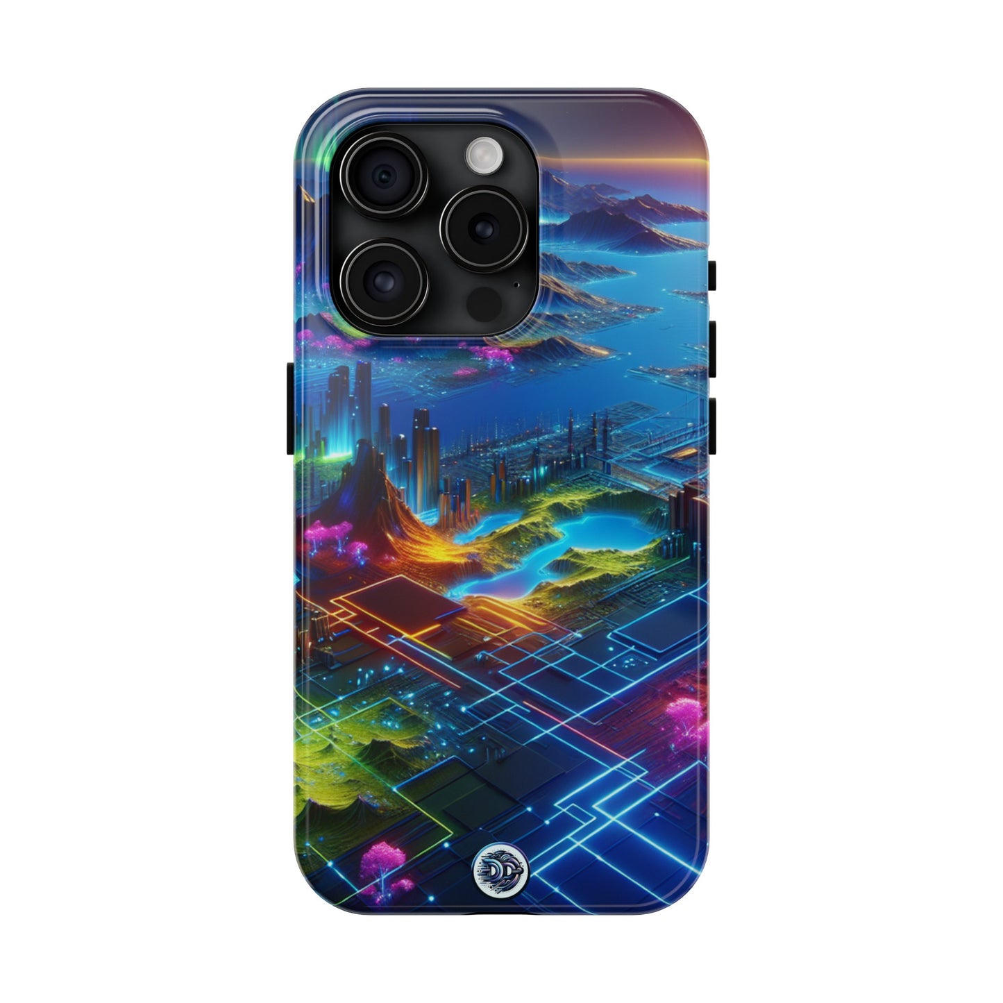 Futuristic Cityscape Phone Case