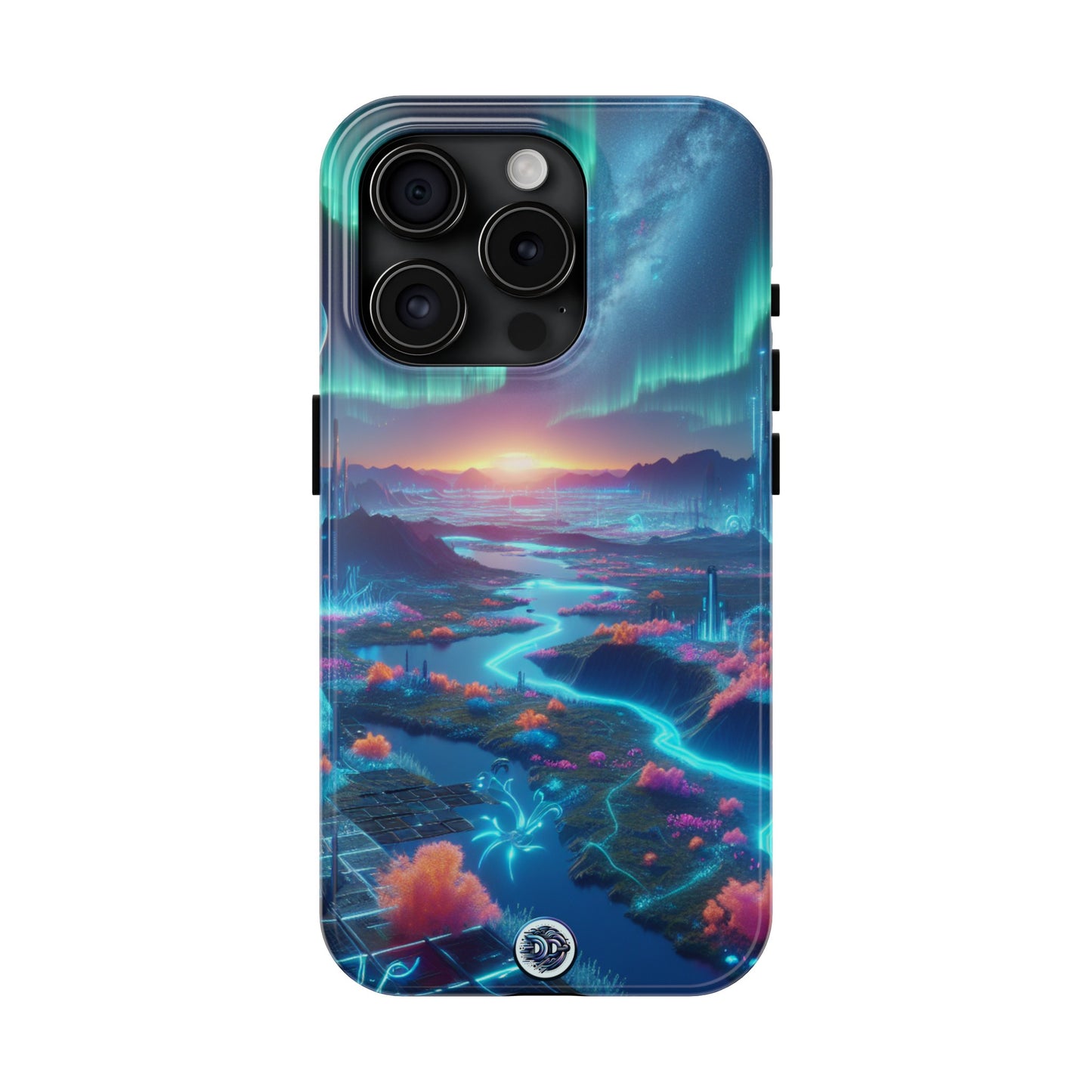 Aurora Fantasy Cityscape Phone Case