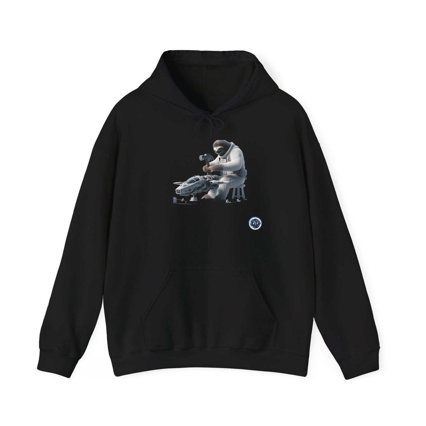 Astronaut Sloth Mechanic Hoodie