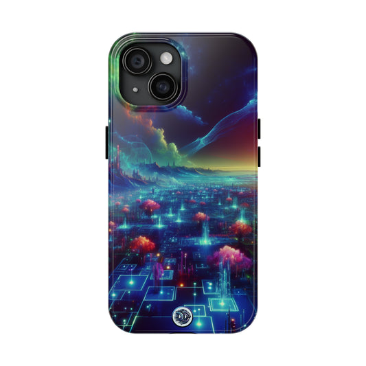 Cosmic Neon Cityscape Phone Case