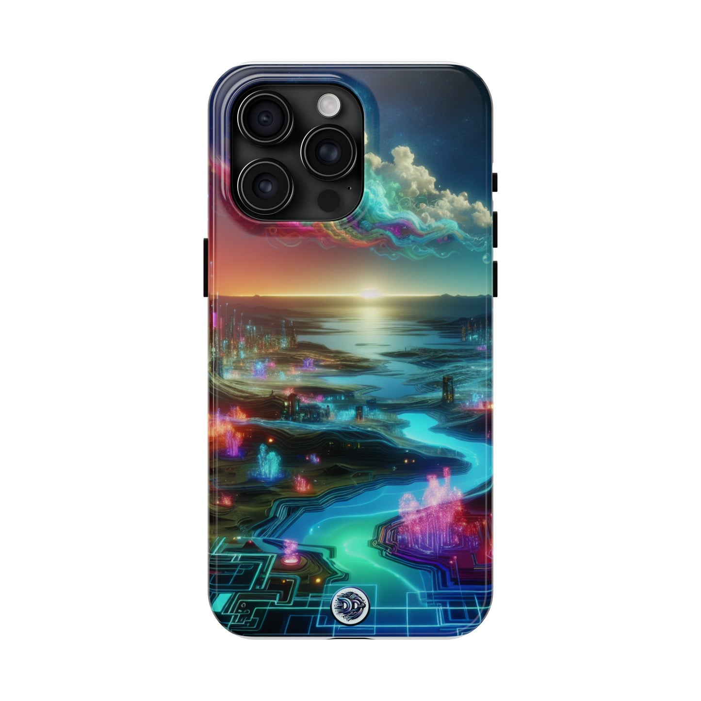 Cyberpunk Cityscape Art Case