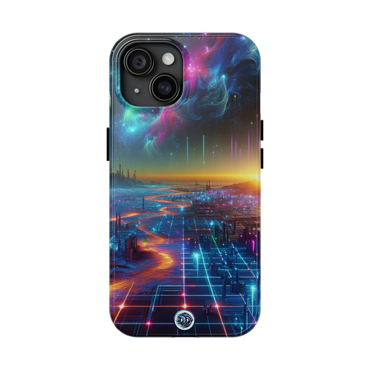 Cosmic Neon Cityscape Phone Case
