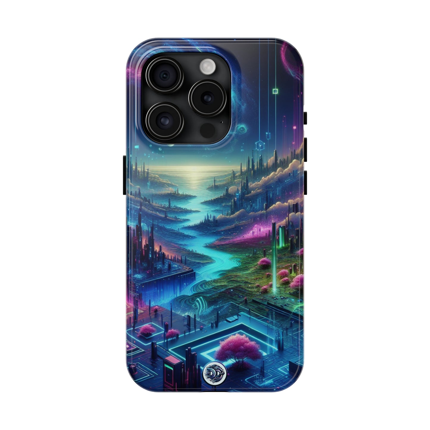 Cosmic Cityscape Protective Phone Case