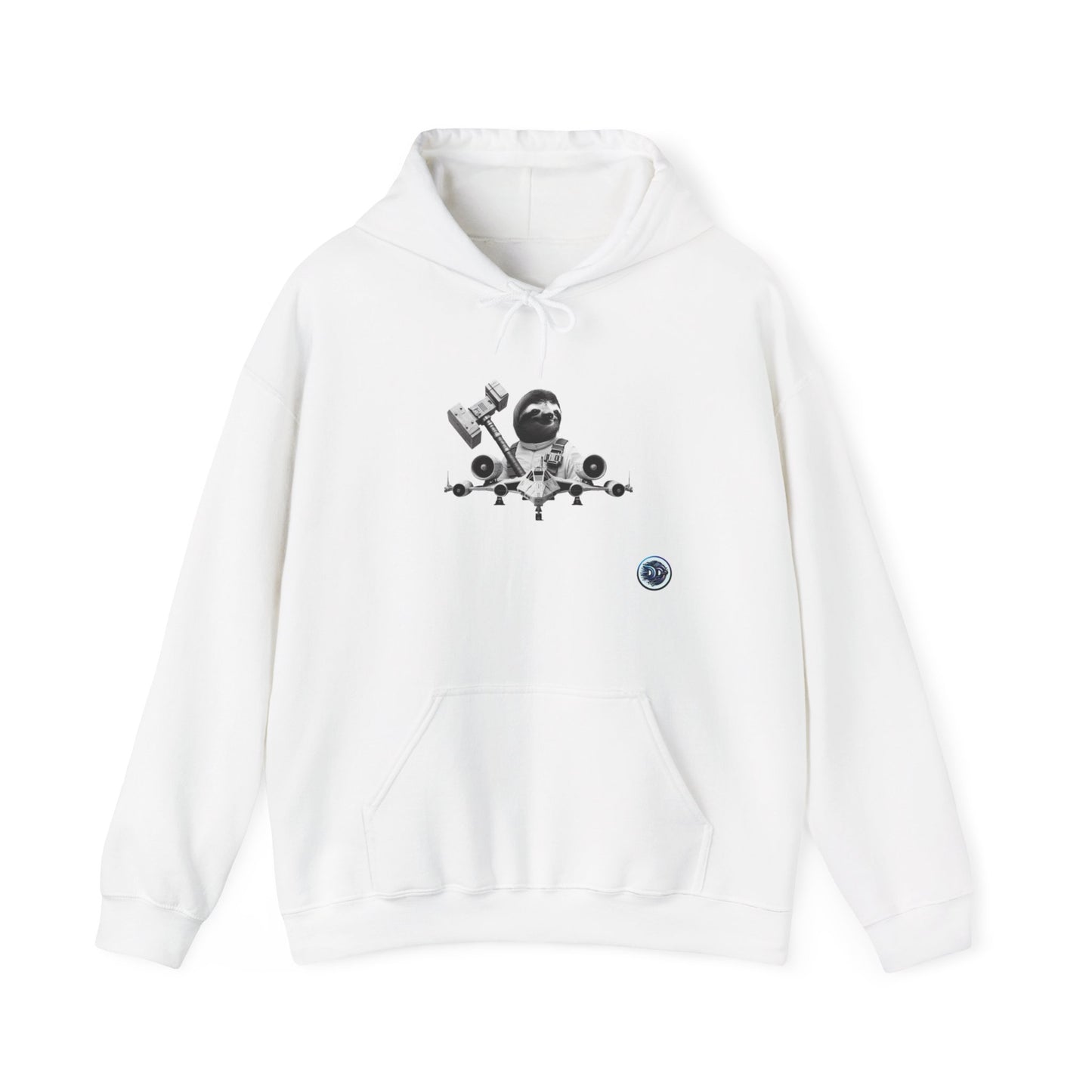 Sloth Pilot Graphic Hoodie