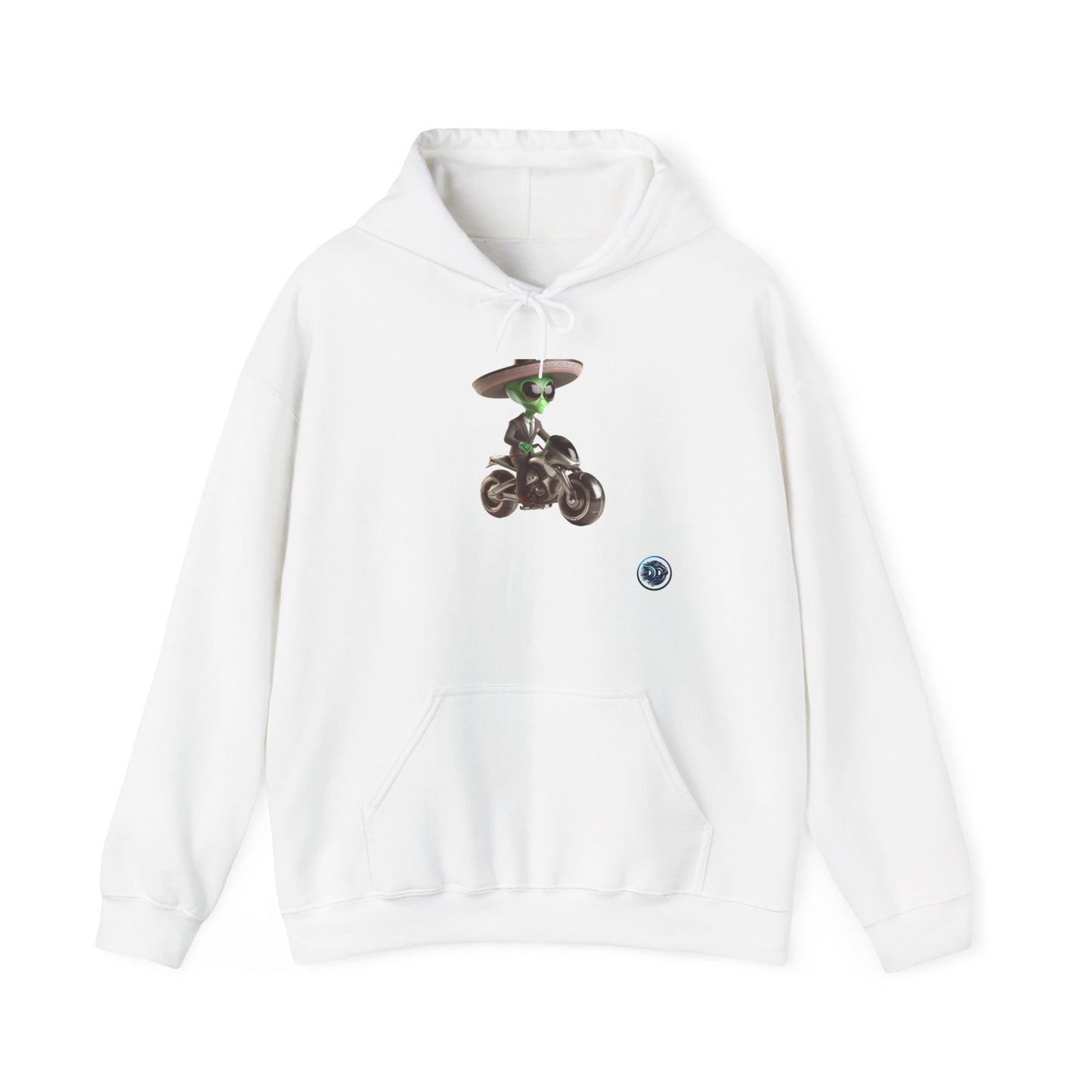 Alien Biker Sombrero Hoodie