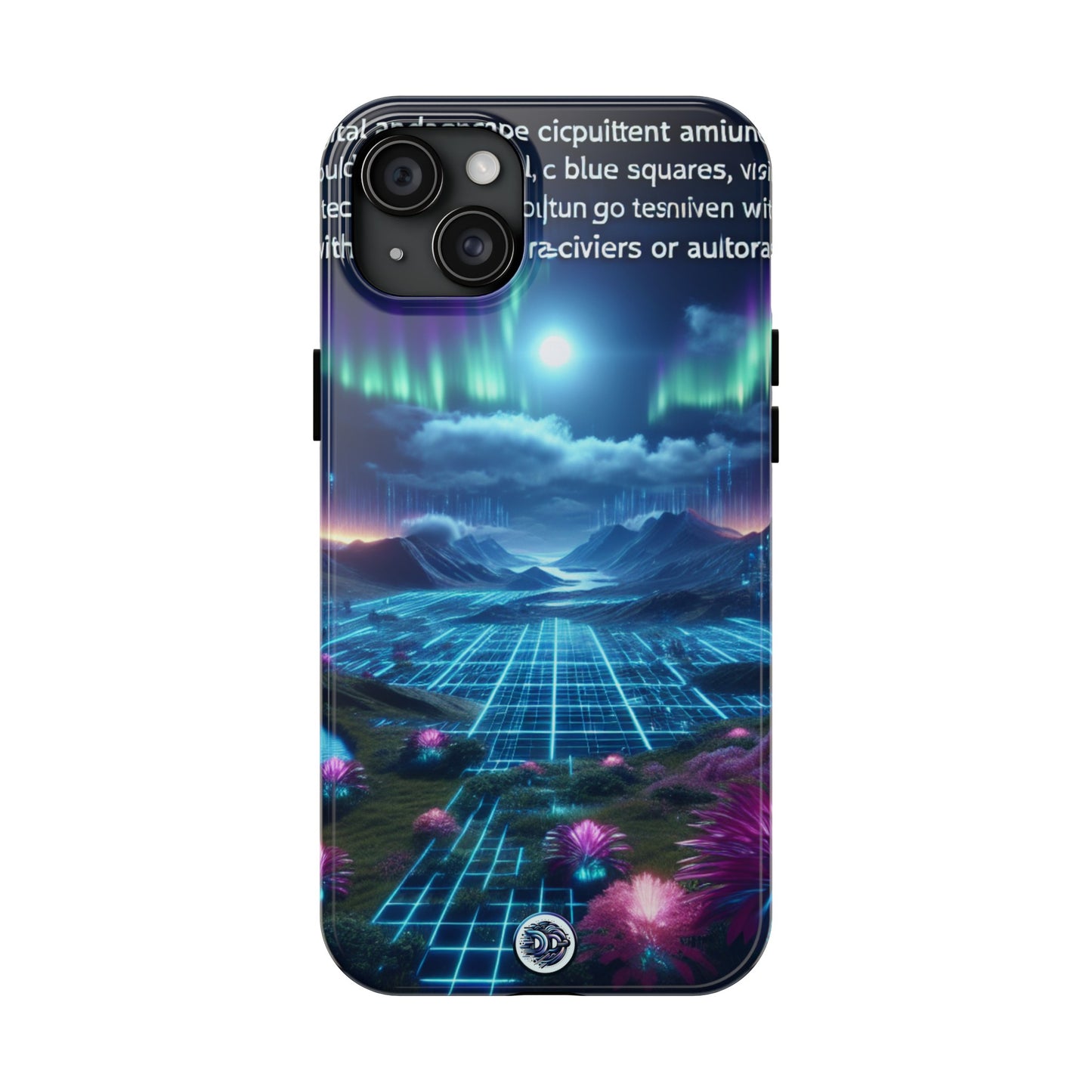 Futuristic Cityscape Aurora Phone Case
