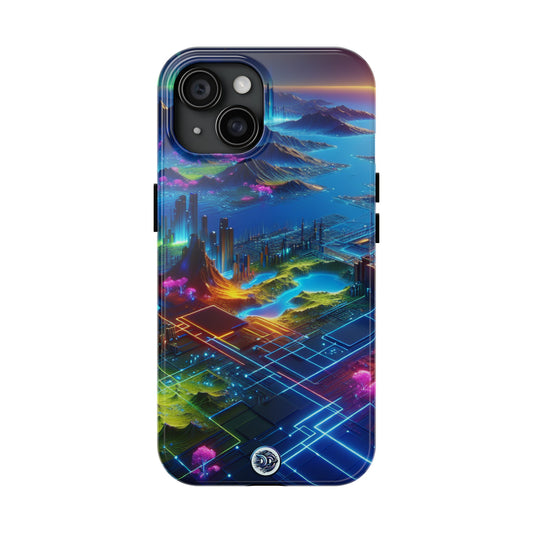 Futuristic Cityscape Phone Case