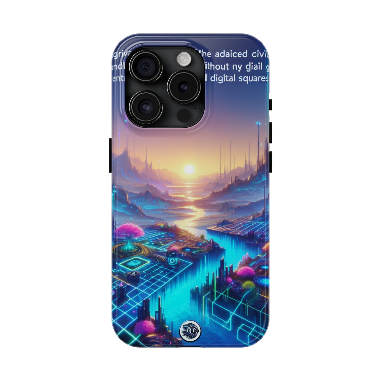 Neon Sunset Cybercity Phone Case