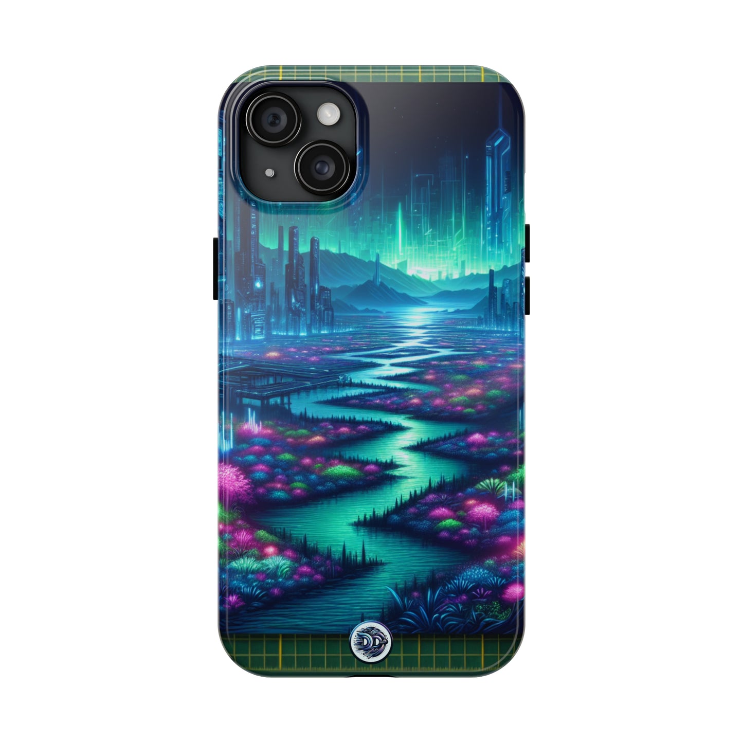 Neon Cityscape Fantasy Phone Case