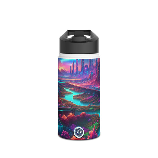 Futuristic Cityscape Bottle
