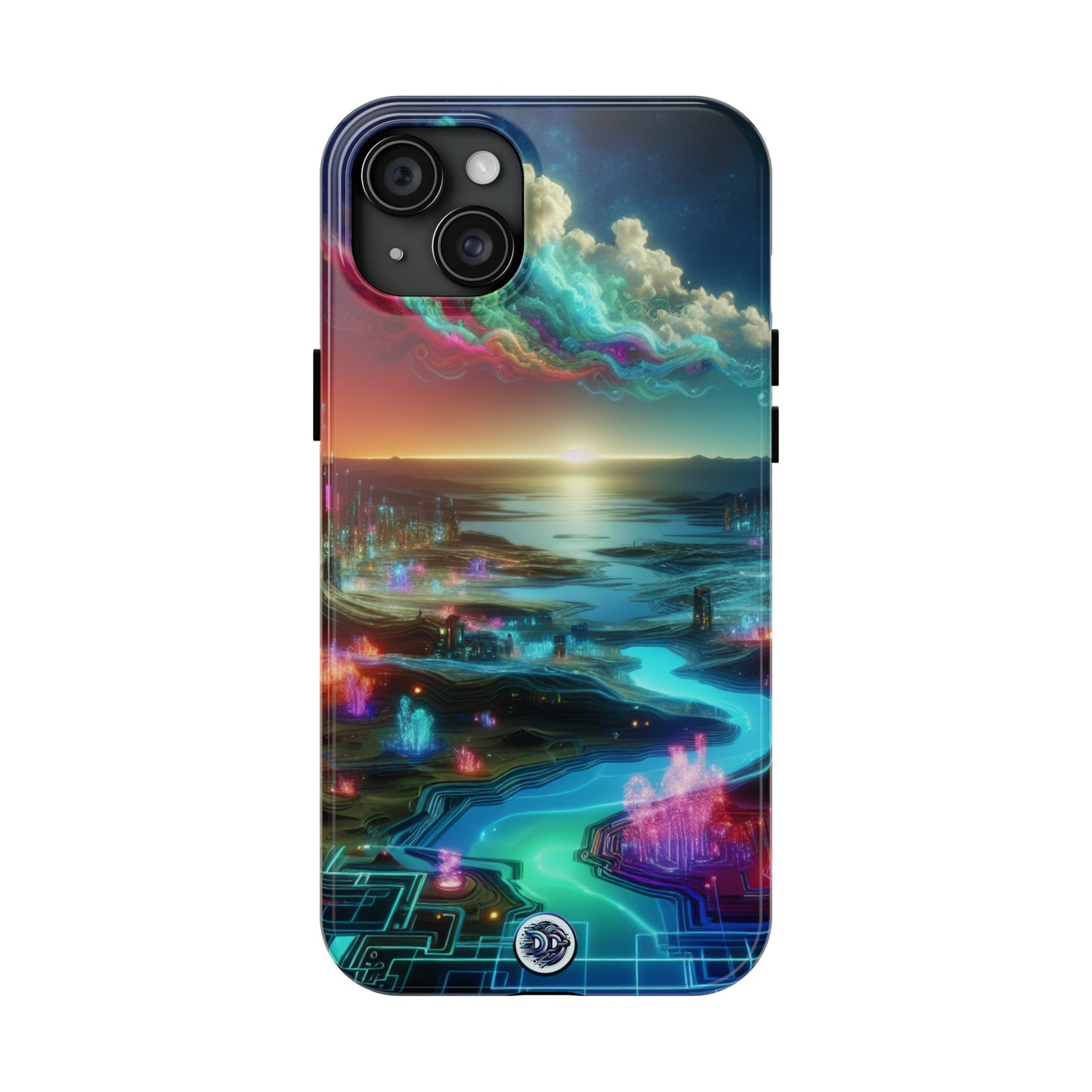 Cyberpunk Cityscape Art Case