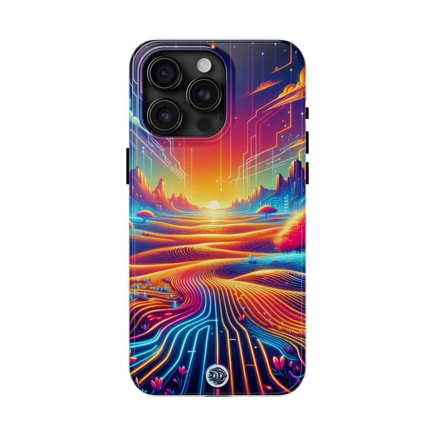 Vibrant Neon Landscape Phone Case