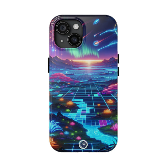 Vibrant Neon Landscape Phone Case