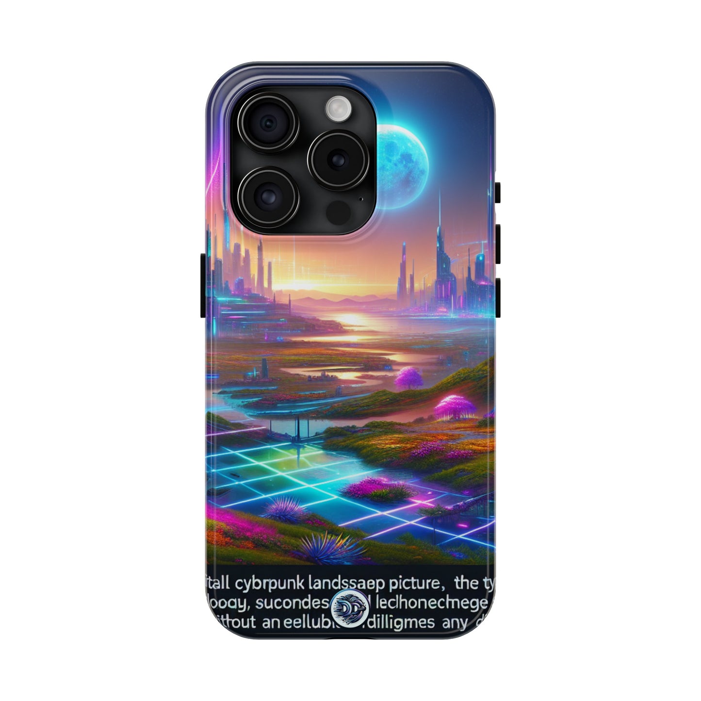 Futuristic Cityscape Glow Phone Case
