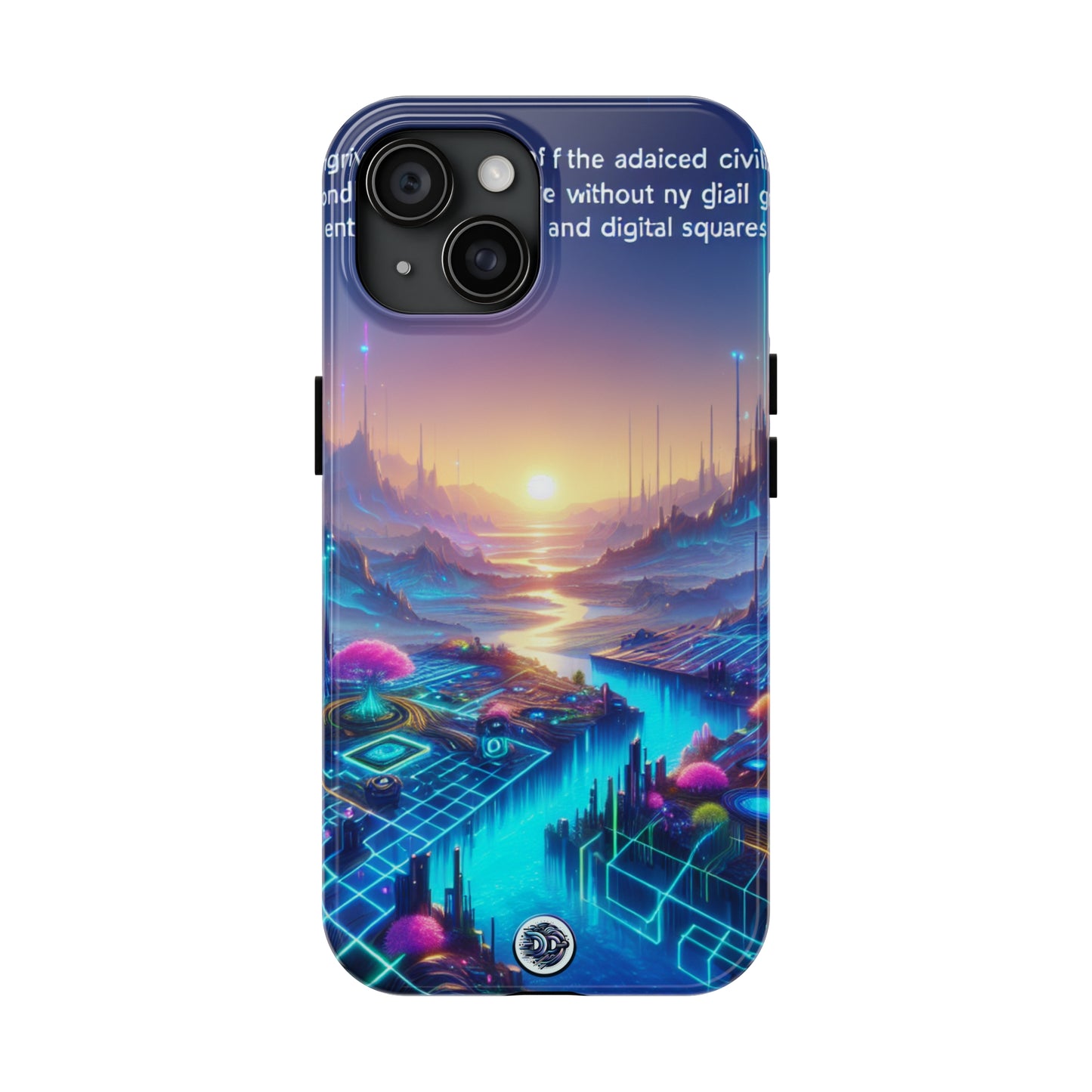 Neon Sunset Cybercity Phone Case