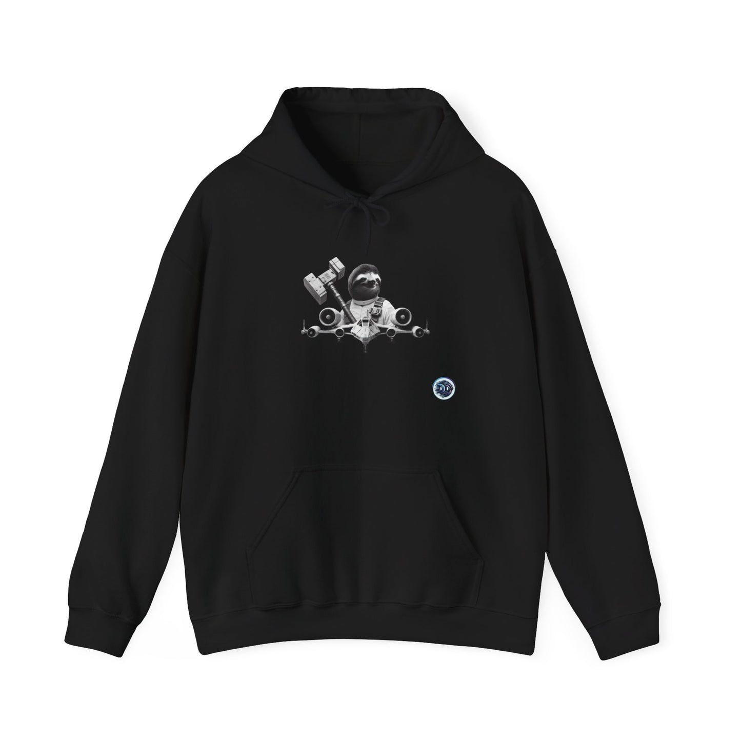 Sloth Pilot Graphic Hoodie