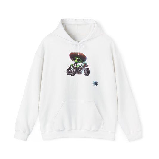 Alien Biker Coolness Hoodie