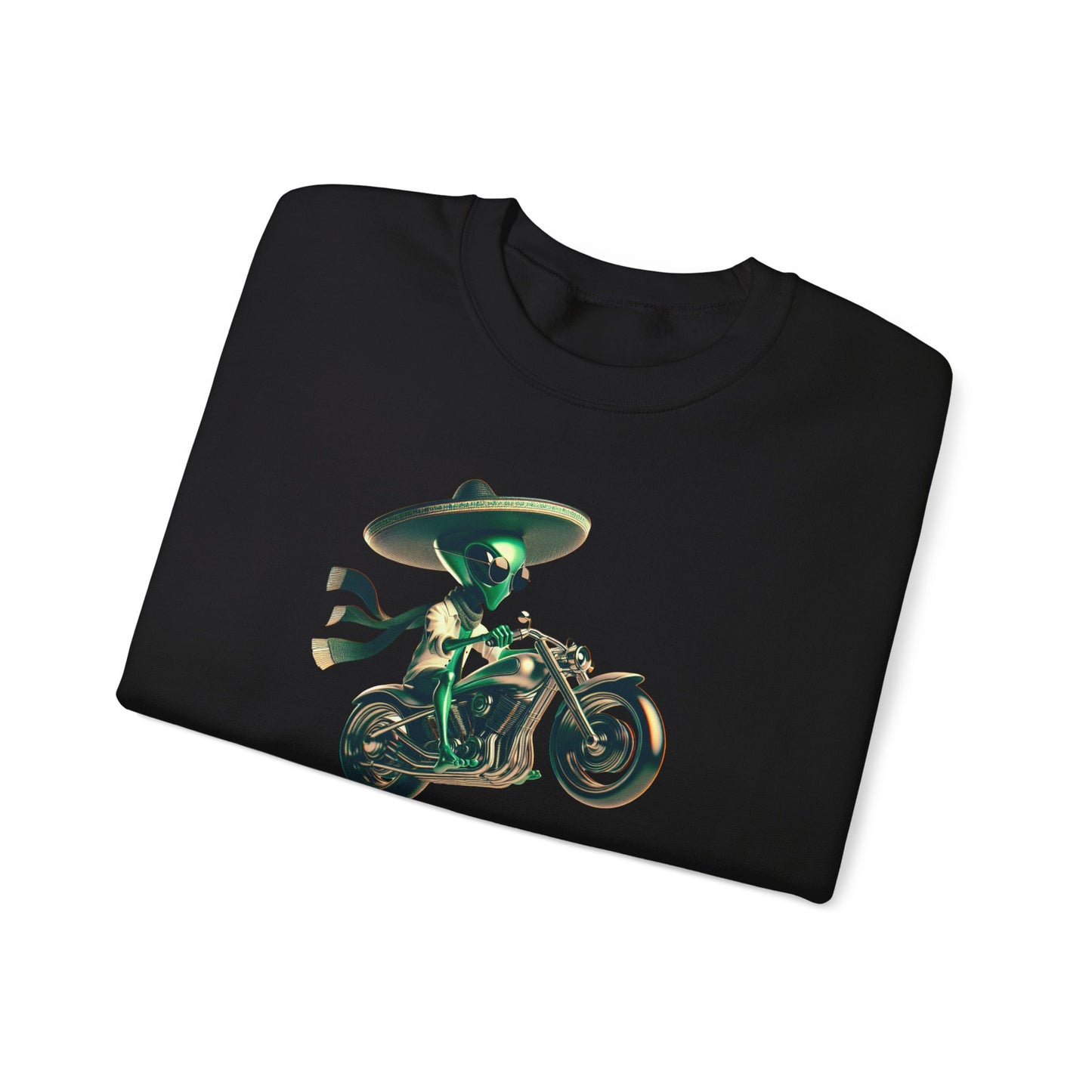 Alien Biker Sombrero Crewneck