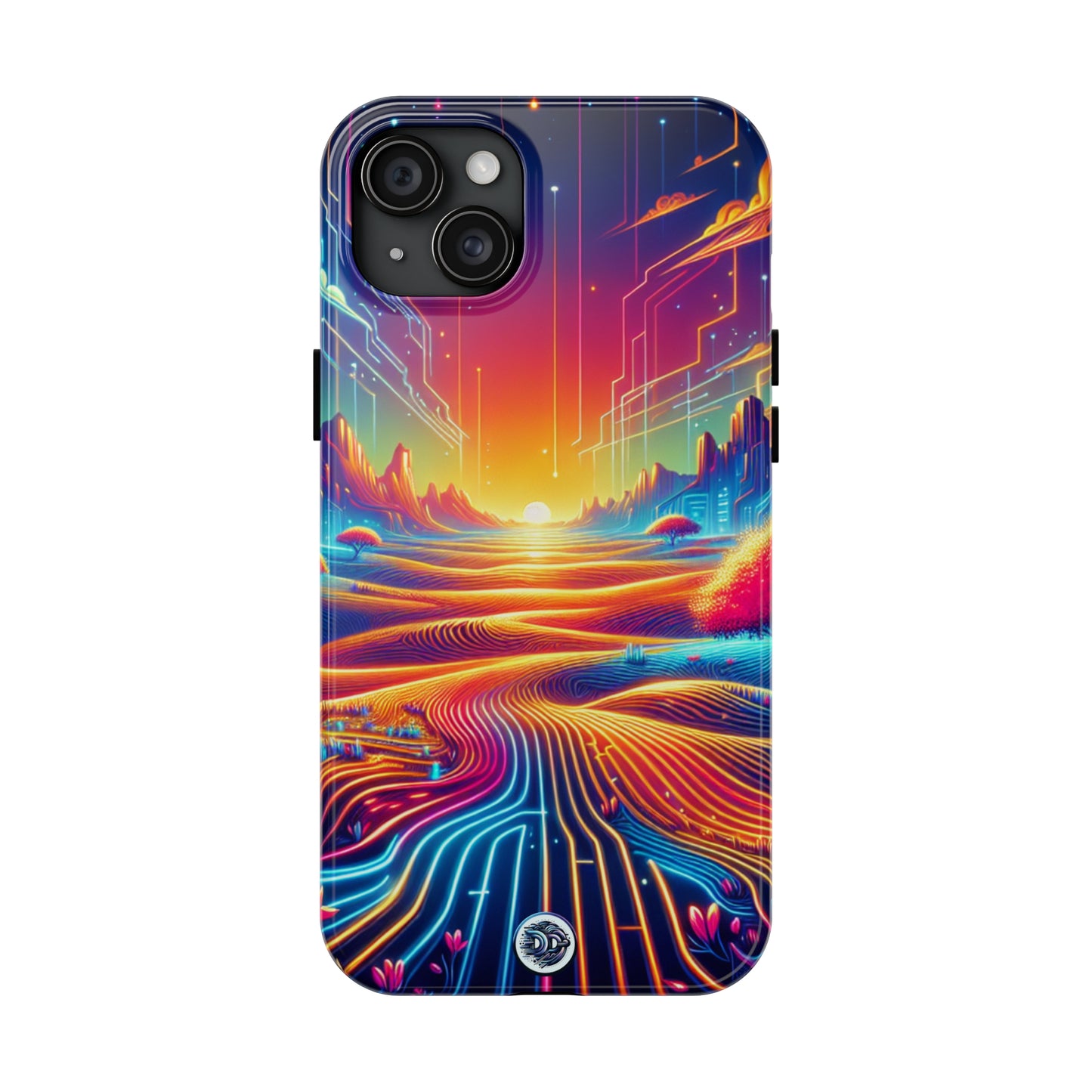 Vibrant Neon Landscape Phone Case