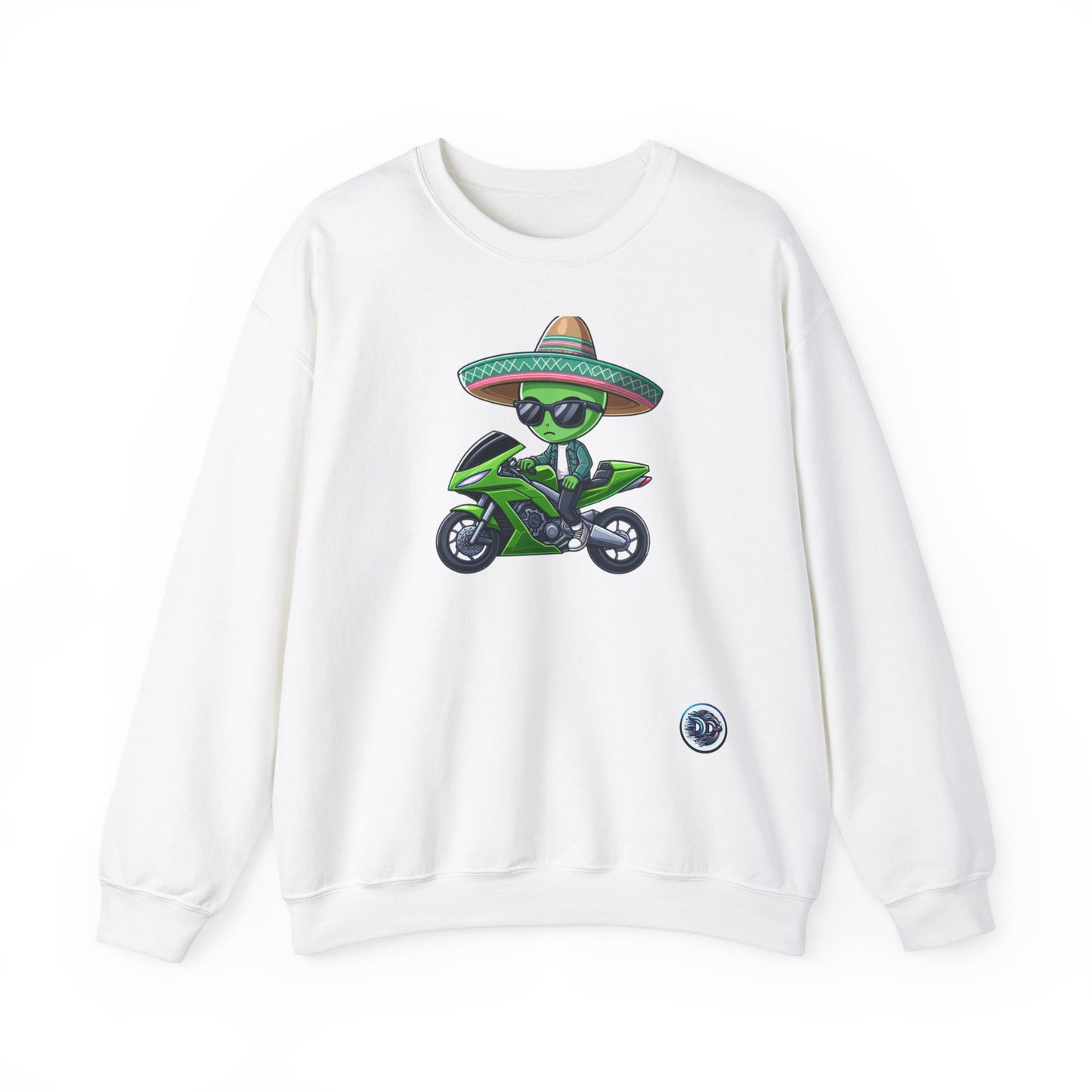 Cool Alien Rider Crewneck