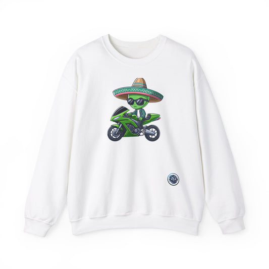 Cool Alien Rider Crewneck