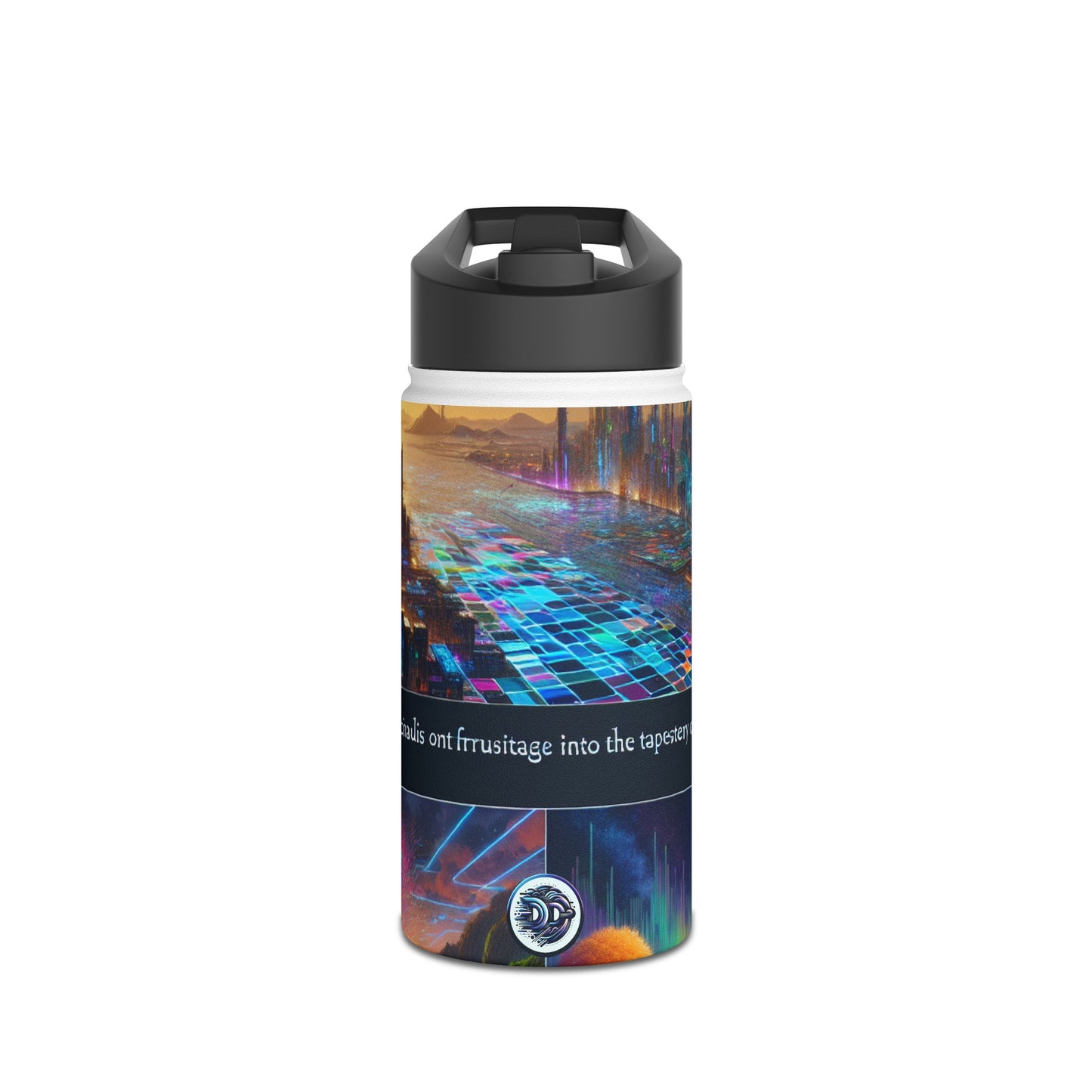 Futuristic Cityscape Bottle
