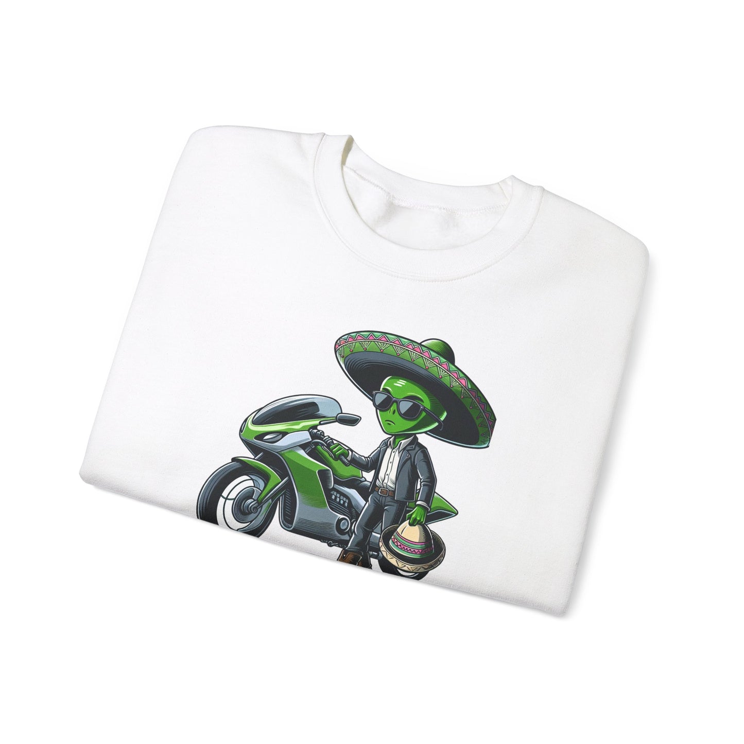 Alien Biker Sombrero Crewneck