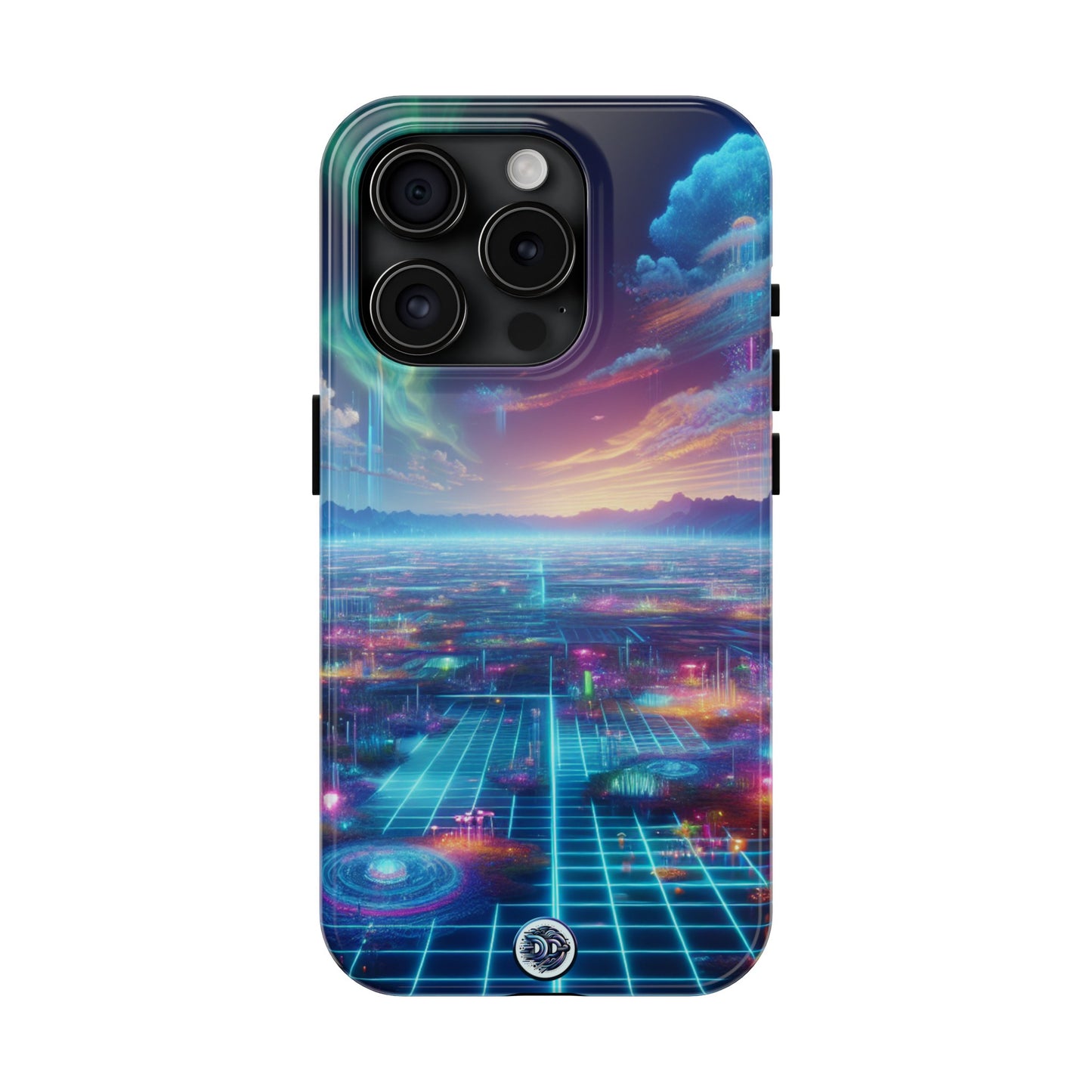 Aurora Neon Cityscape Phone Case