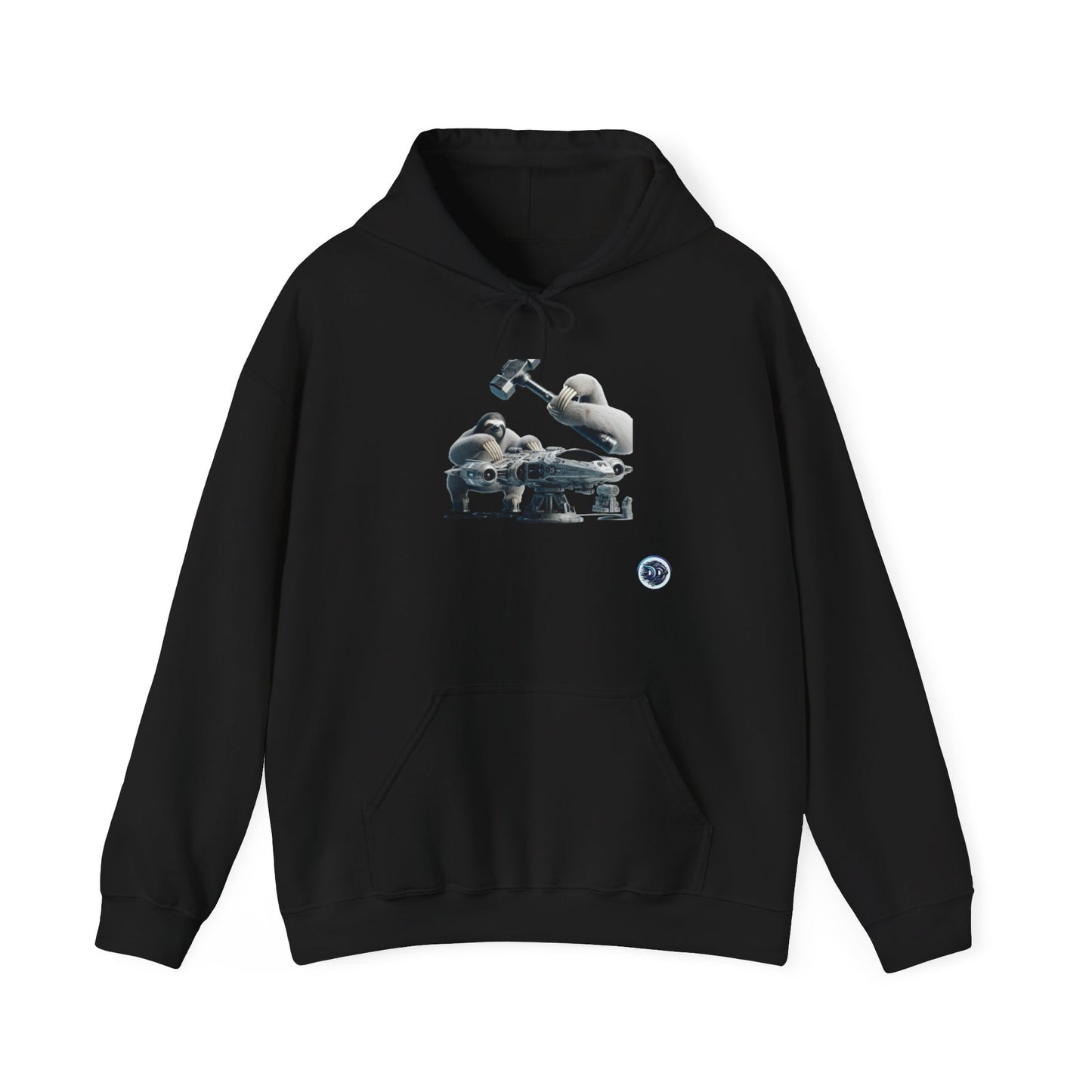 Sloth Mechanic Spaceship Hoodie