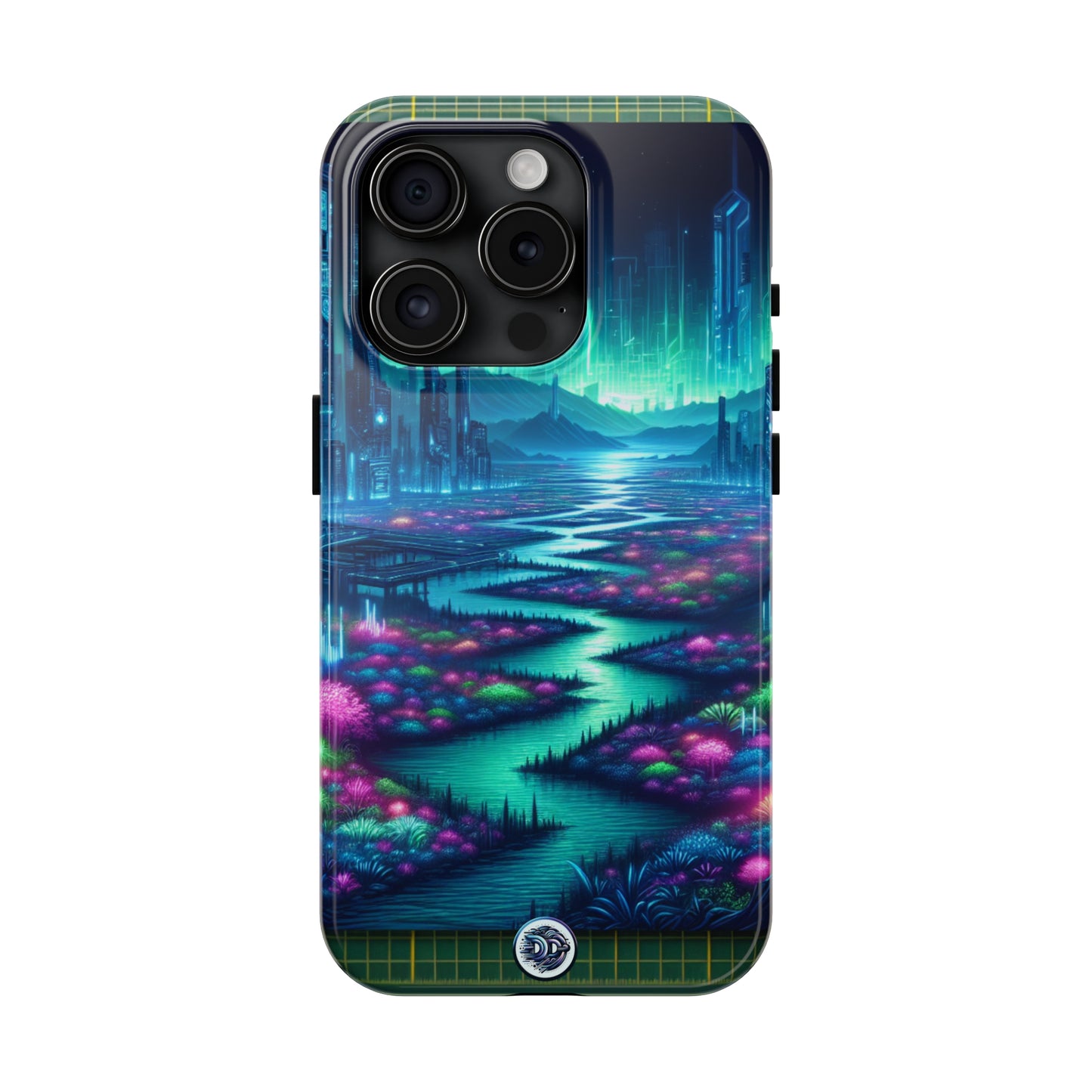 Neon Cityscape Fantasy Phone Case